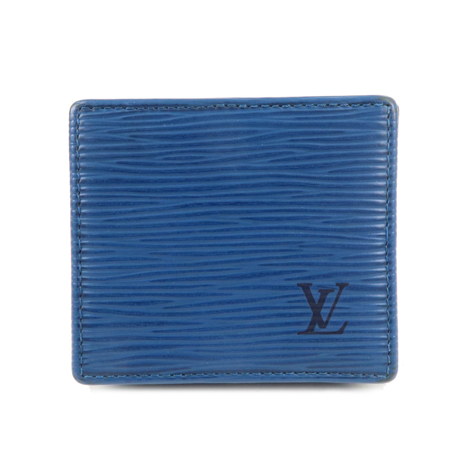 Louis Vuitton Epi Porte Monnaie Bowatt CoinCase Toledo Blue M63695