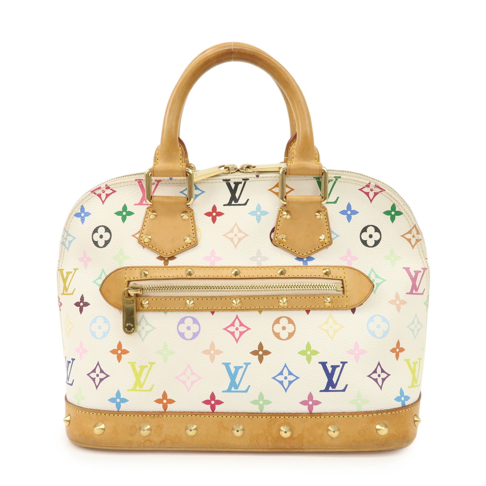 Louis-Vuitton-Monogram-Multicolor-Alma-PM-Hand-Bag-Blanc-M92647