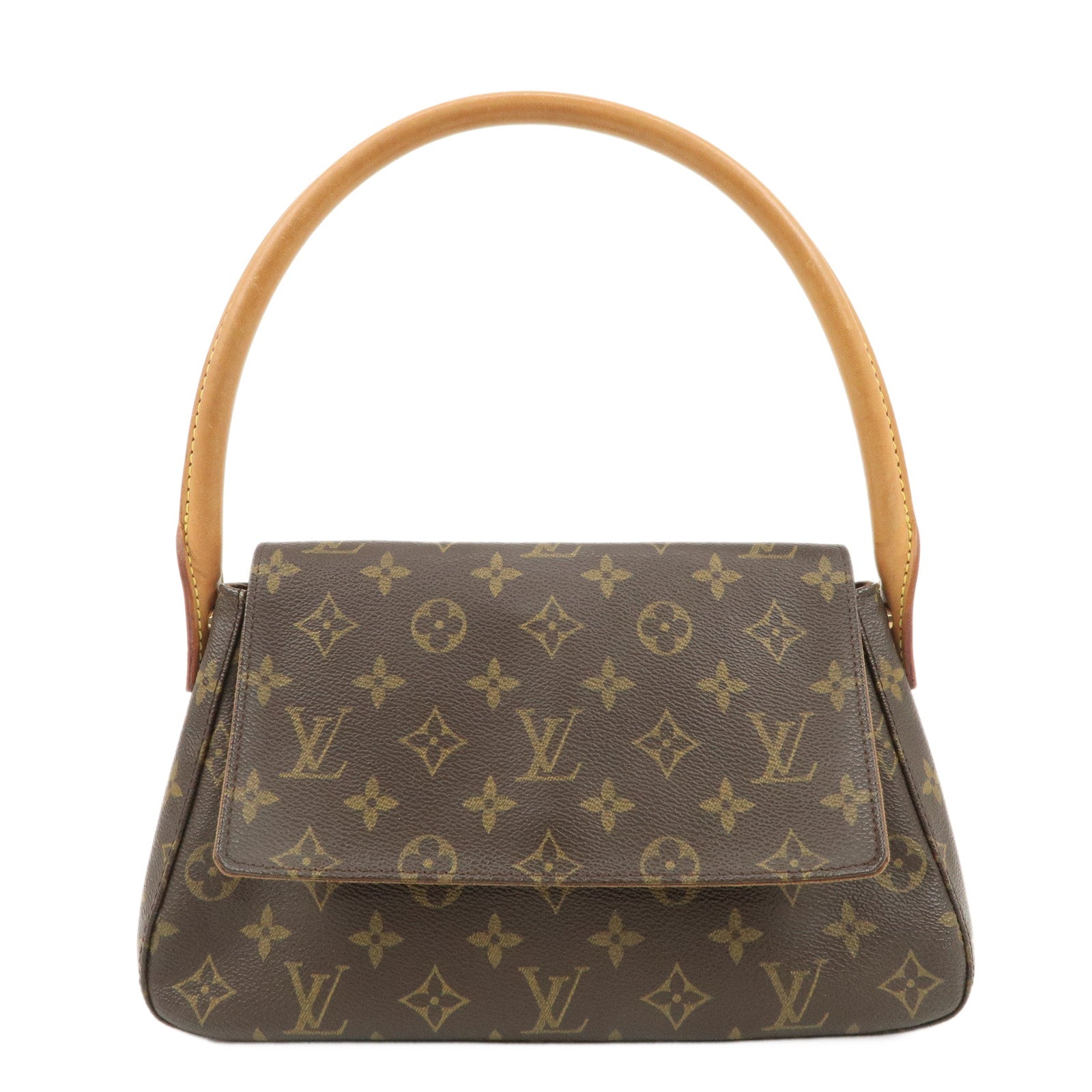 Louis-Vuitton-Monogram-Mini-Looping-Shoulder-Bag-Hand-Bag-M51147