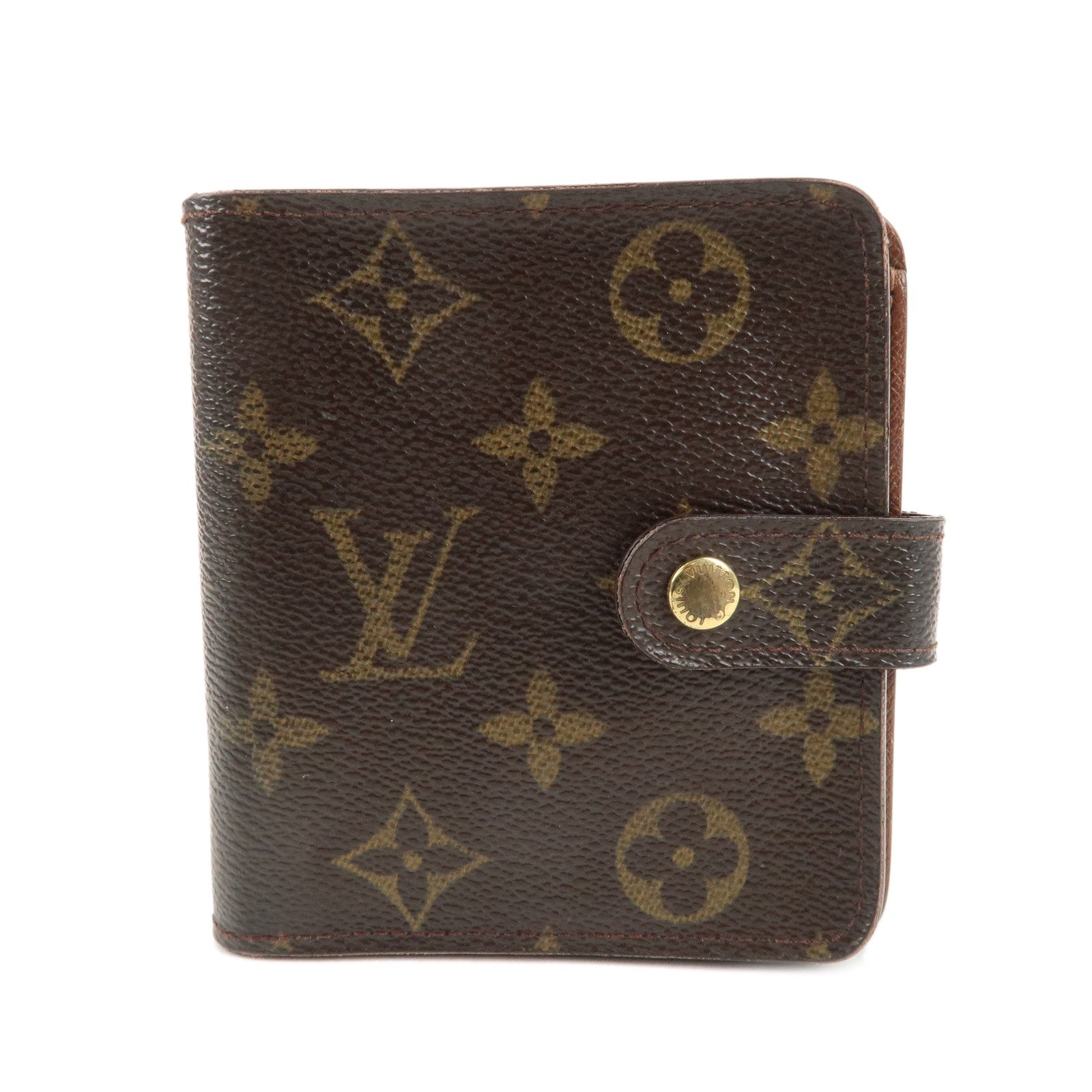 Louis Vuitton Monogram Compact Zip Small Wallet M61667