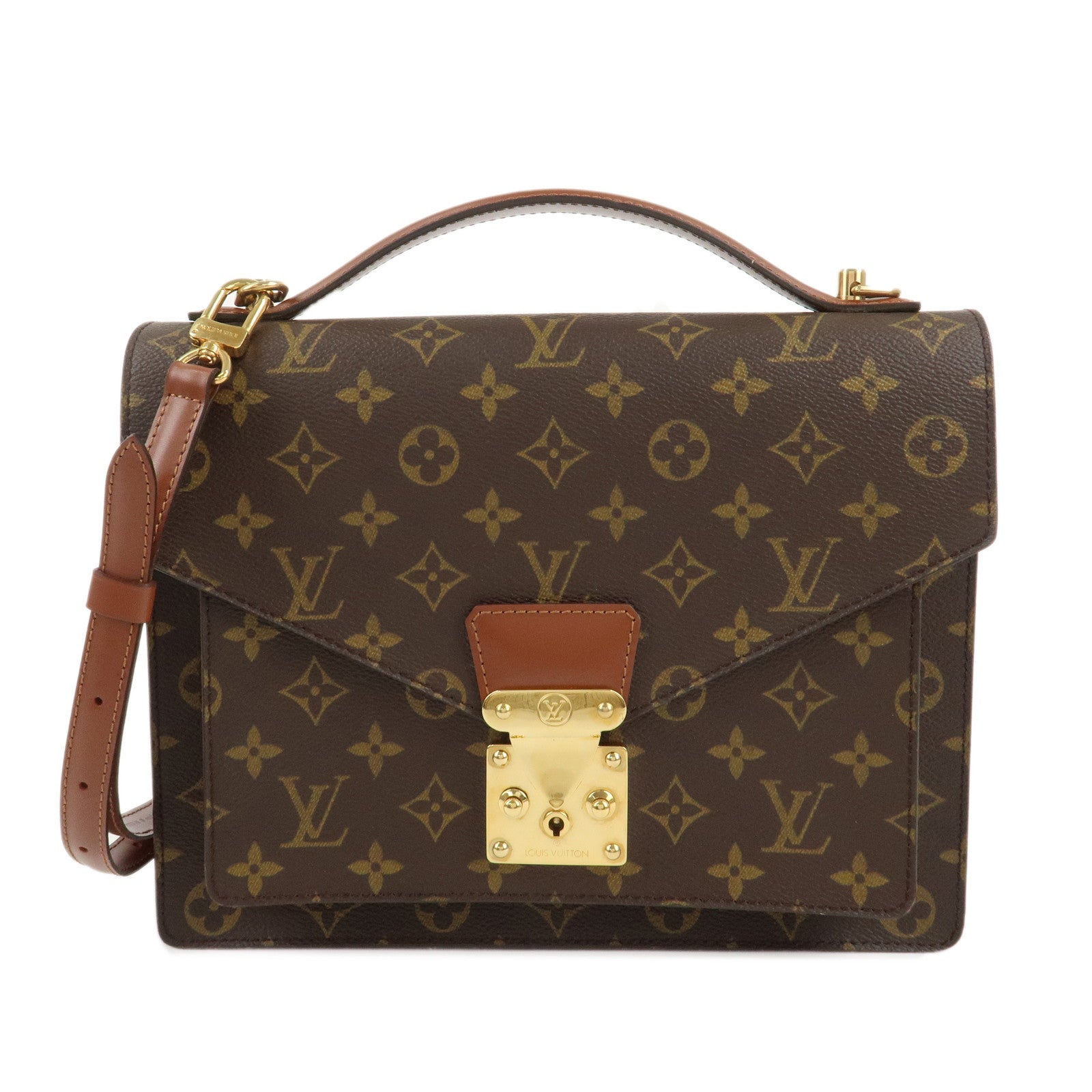 Louis-Vuitton-Monogram-Monceau-28-Hand-Bag-Brief-Case-M51185