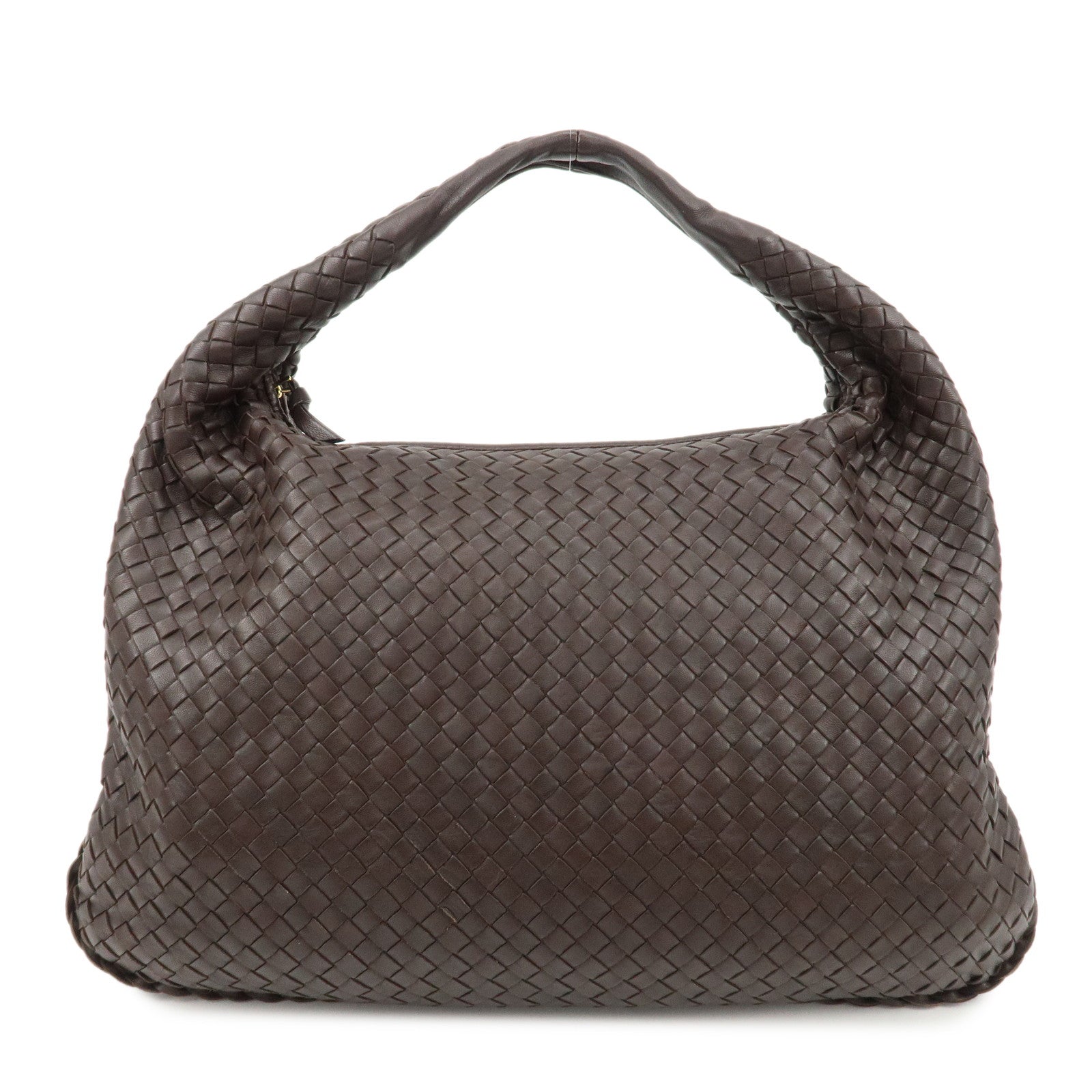 BOTTEGA-VENETA-Hobo-Intrecciato-Leather-Shoulder-Bag-Brown-115654