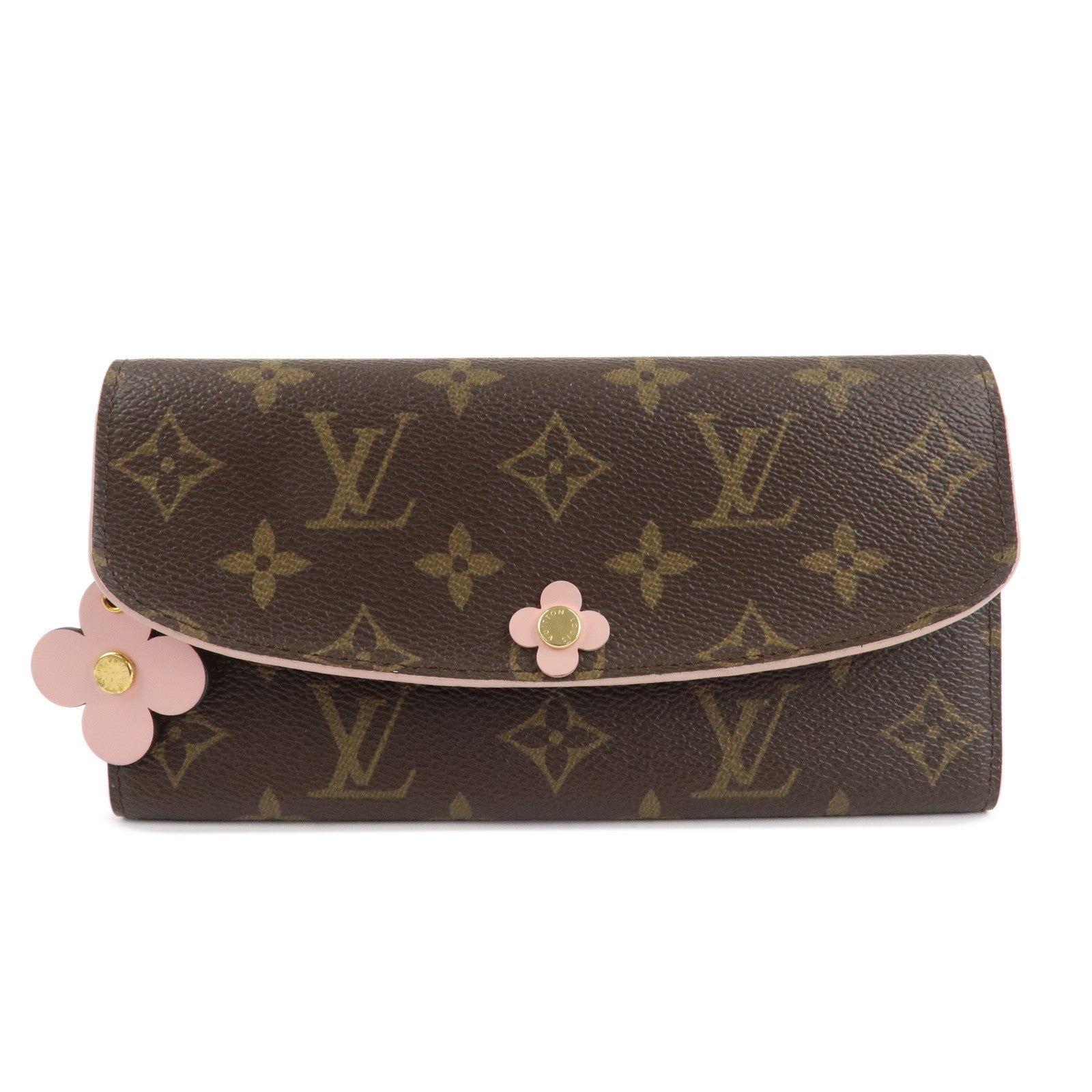 Louis-Vuitton-Monogram-Portefeuille-Emily-Flower-Wallet-M64202