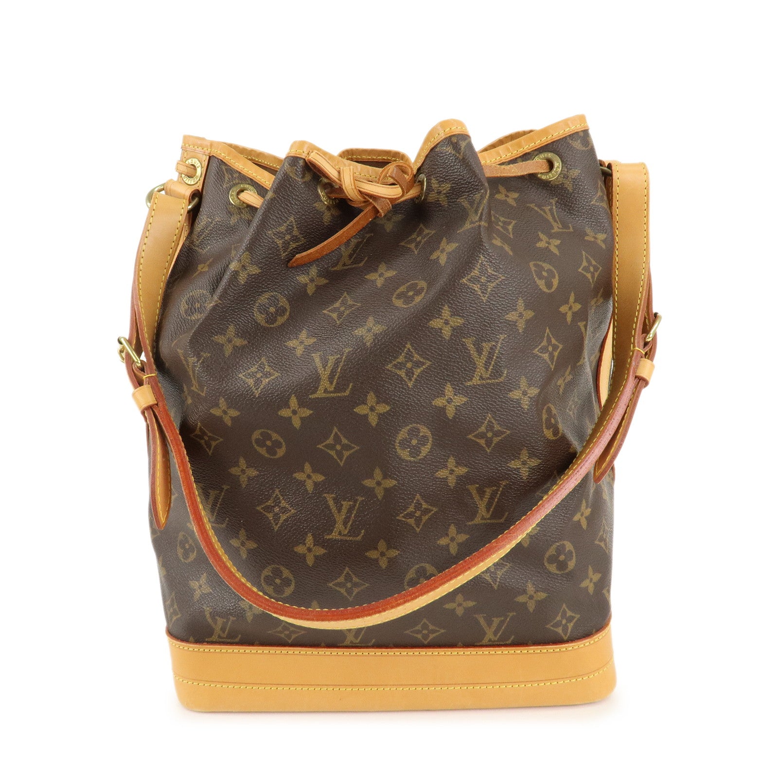 Louis-Vuitton-Monogram-Noe-Shoulder-Bag-Hand-Bag-Brown-M42224