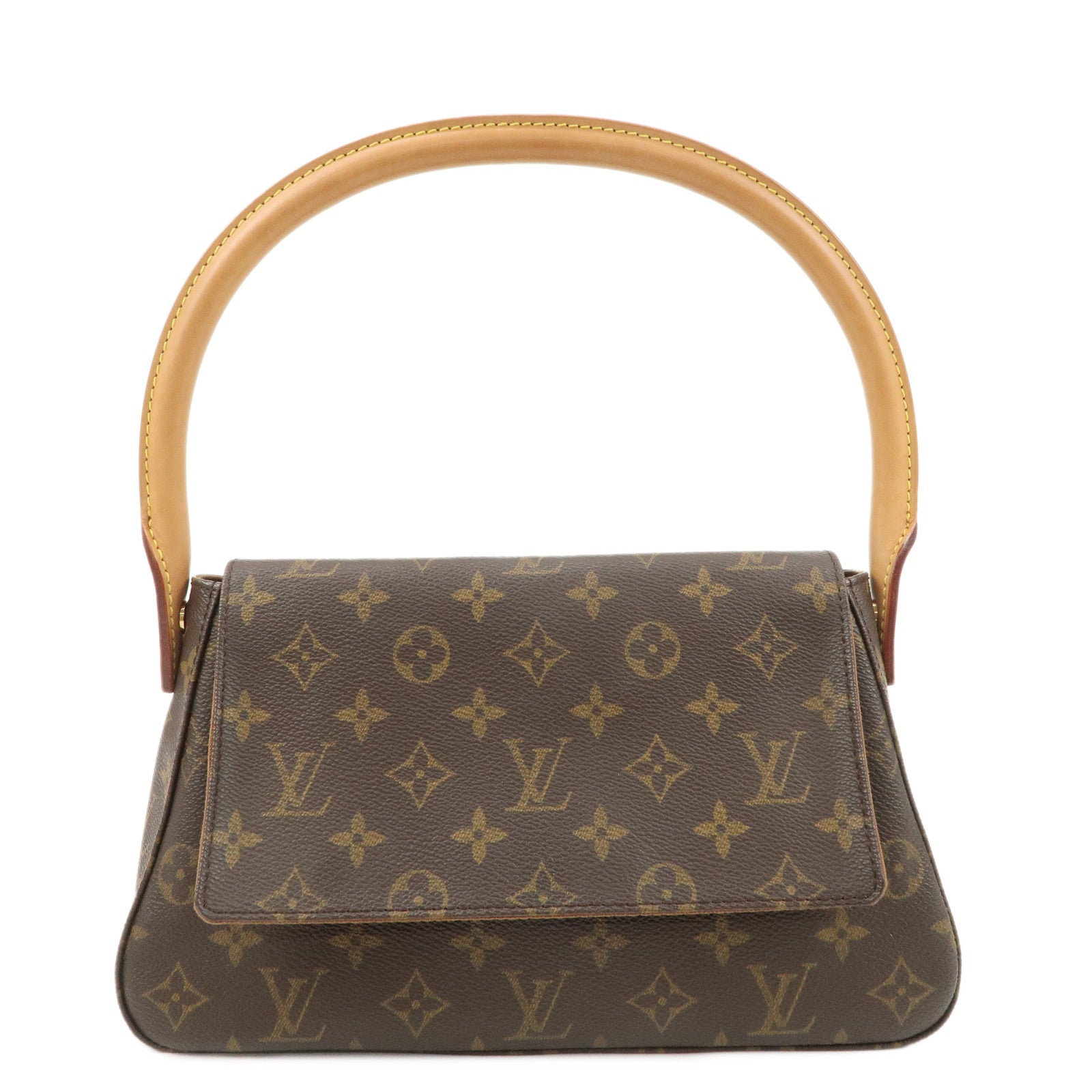 Louis-Vuitton-Monogram-Mini-Looping-Shoulder-Bag-Hand-Bag-M51147