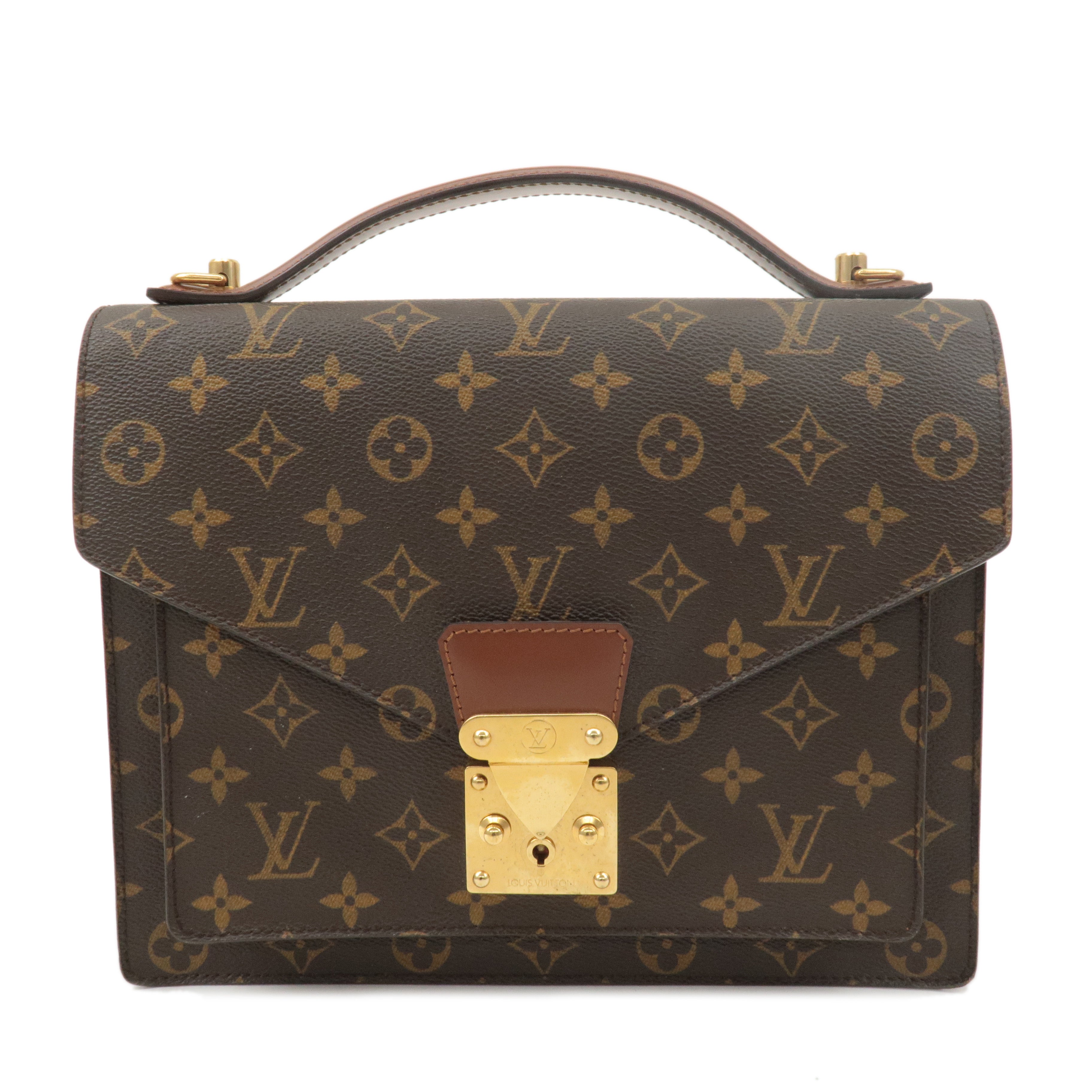 Louis-Vuitton-Monogram-Monceau-28-Hand-Bag-Brief-Case-M51185