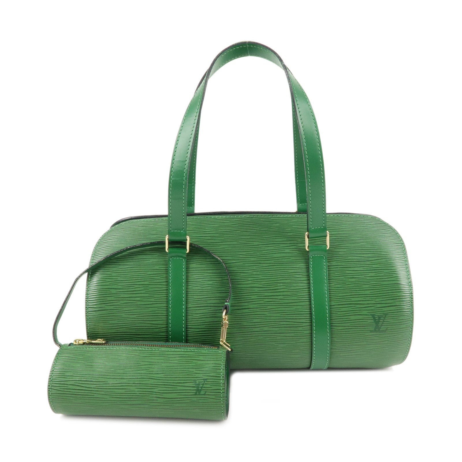 Louis-Vuitton-Epi-Soufflot-Hand-Bag-&-Pouch-Borneo-Green-M52224