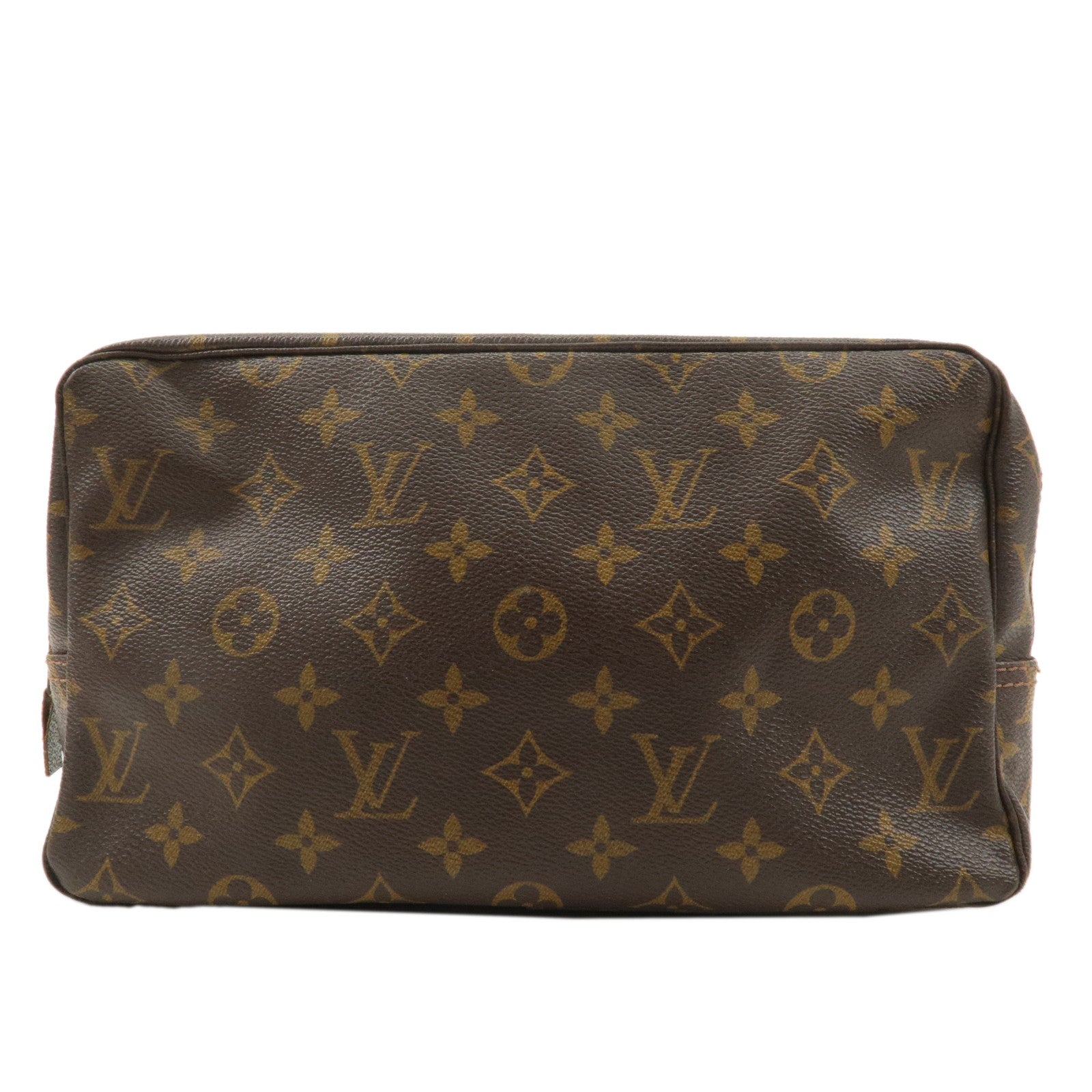 Louis Vuitton Monogram Trousse Toilette 28 Pouch Brown M47522