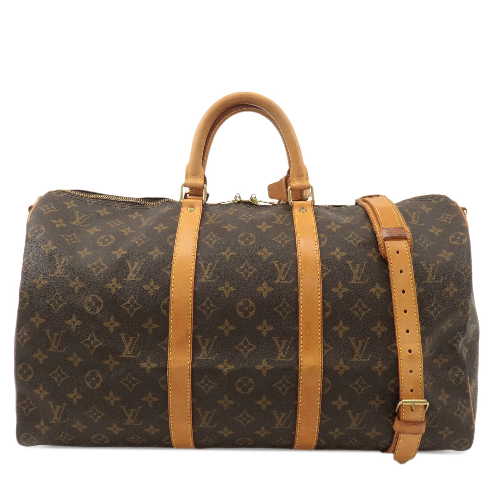 Louis-Vuitton-Monogram-Keep-All-Bandoulier-50-Boston-Bag-M41416