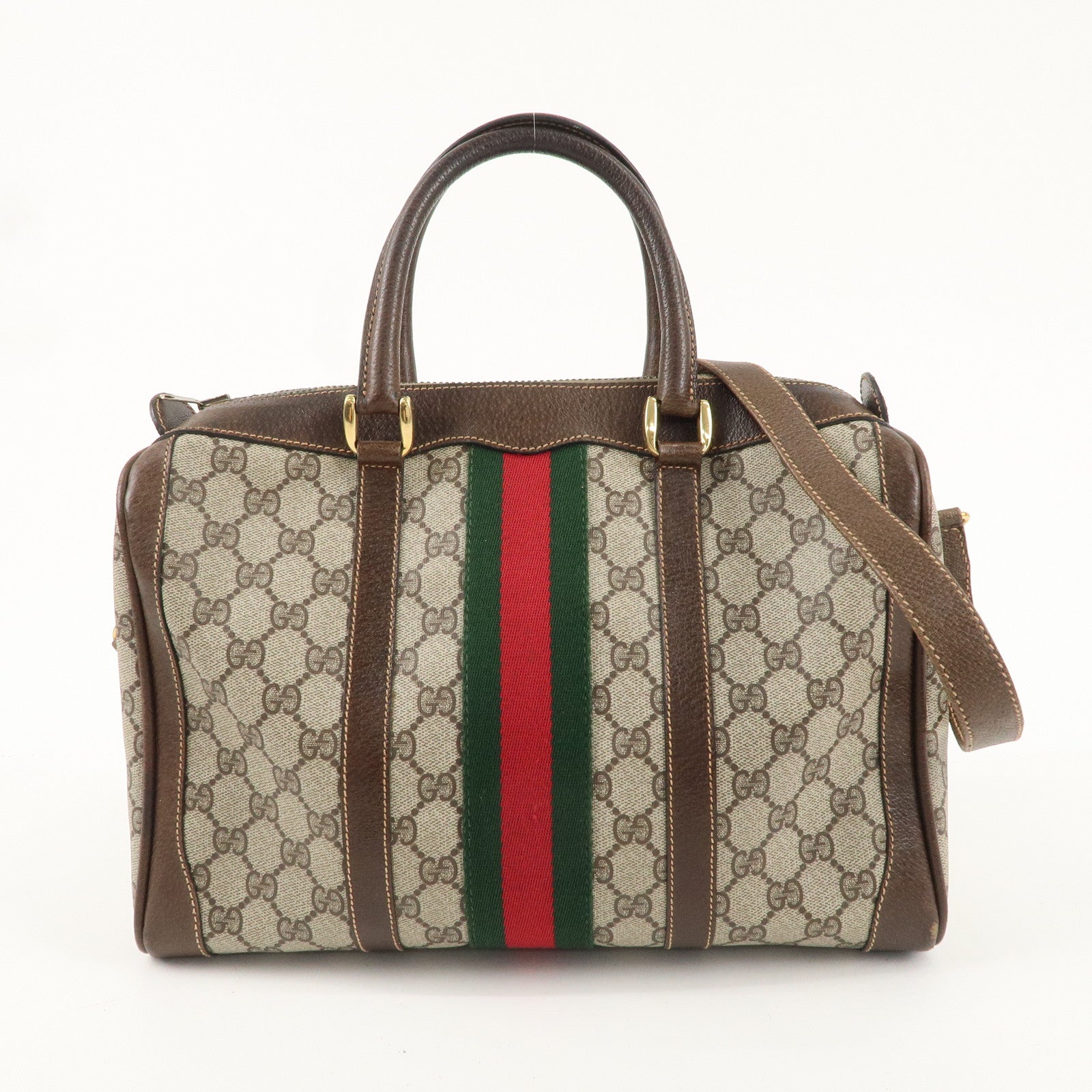 GUCCI-Old-Gucci-Sherry-GG-Plus-Leather-2WAY-Boston-40.02.606.33