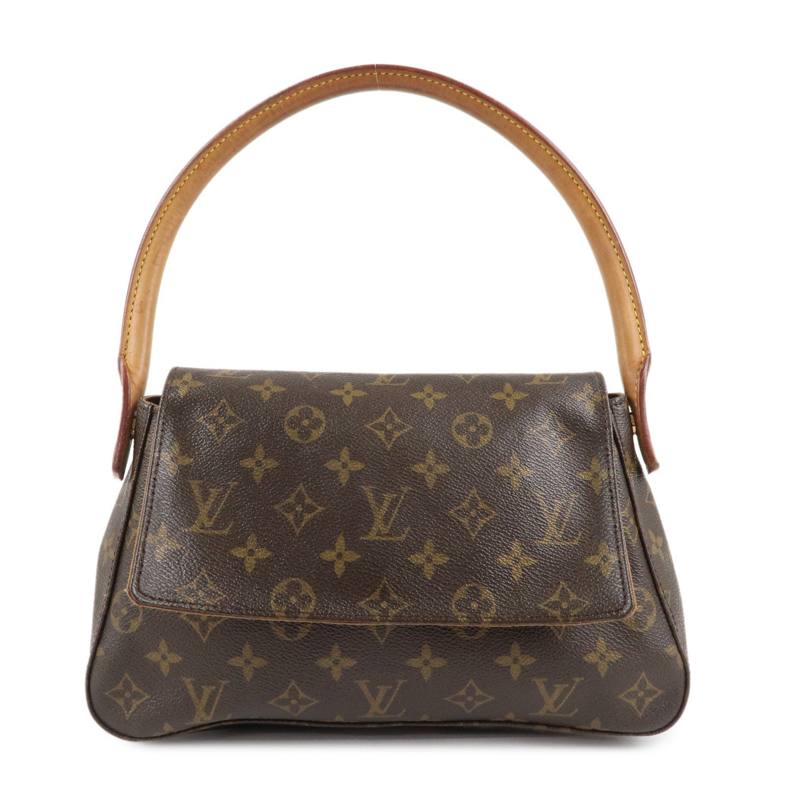 Louis-Vuitton-Monogram-Mini-Looping-Shoulder-Bag-Hand-Bag-M51147