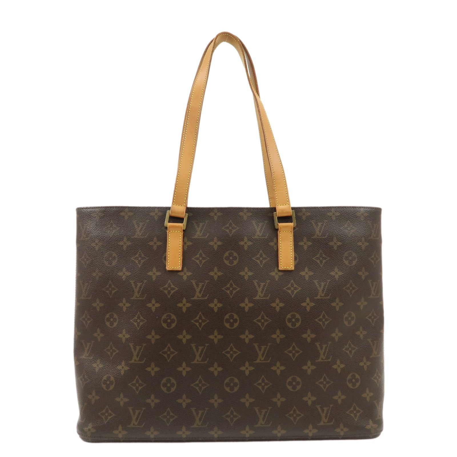 Louis-Vuitton-Monogram-Luco-Tote-Bag-Hand-Bag-Brown-M51155