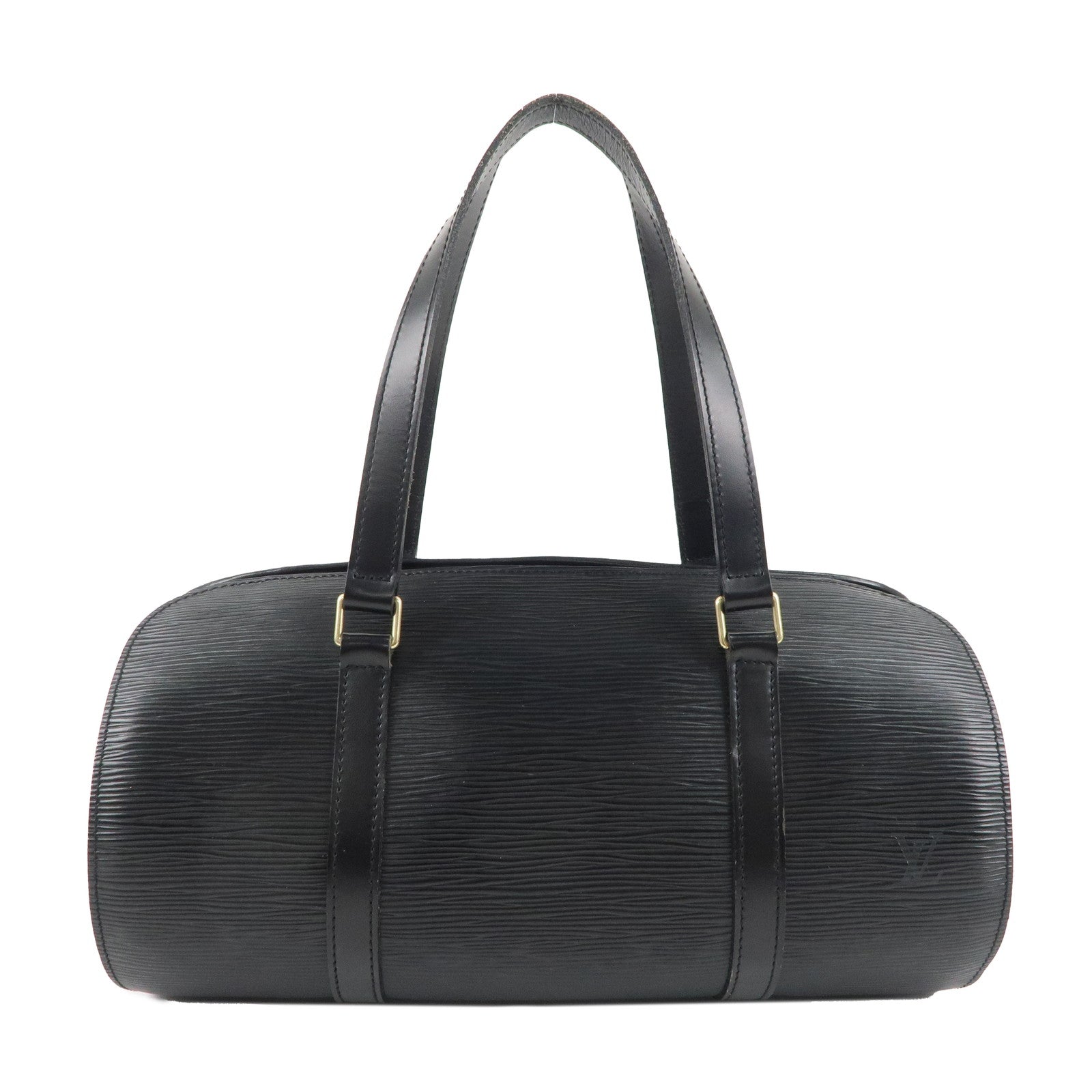 Louis-Vuitton-Epi-Soufflot-Shoulder-Bag-Hand-Bag-Noir-M52222