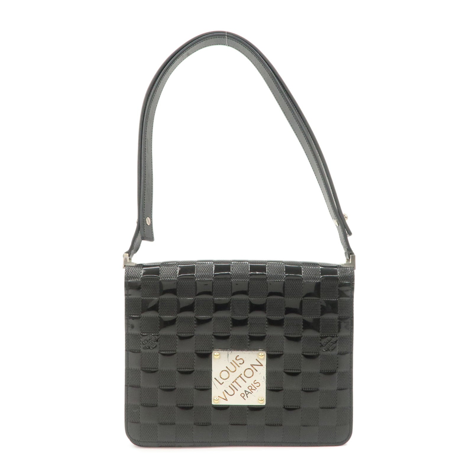 Louis-Vuitton-Damier-Vernis-Cabaret-Shoulder-Bag-Noir-M92124