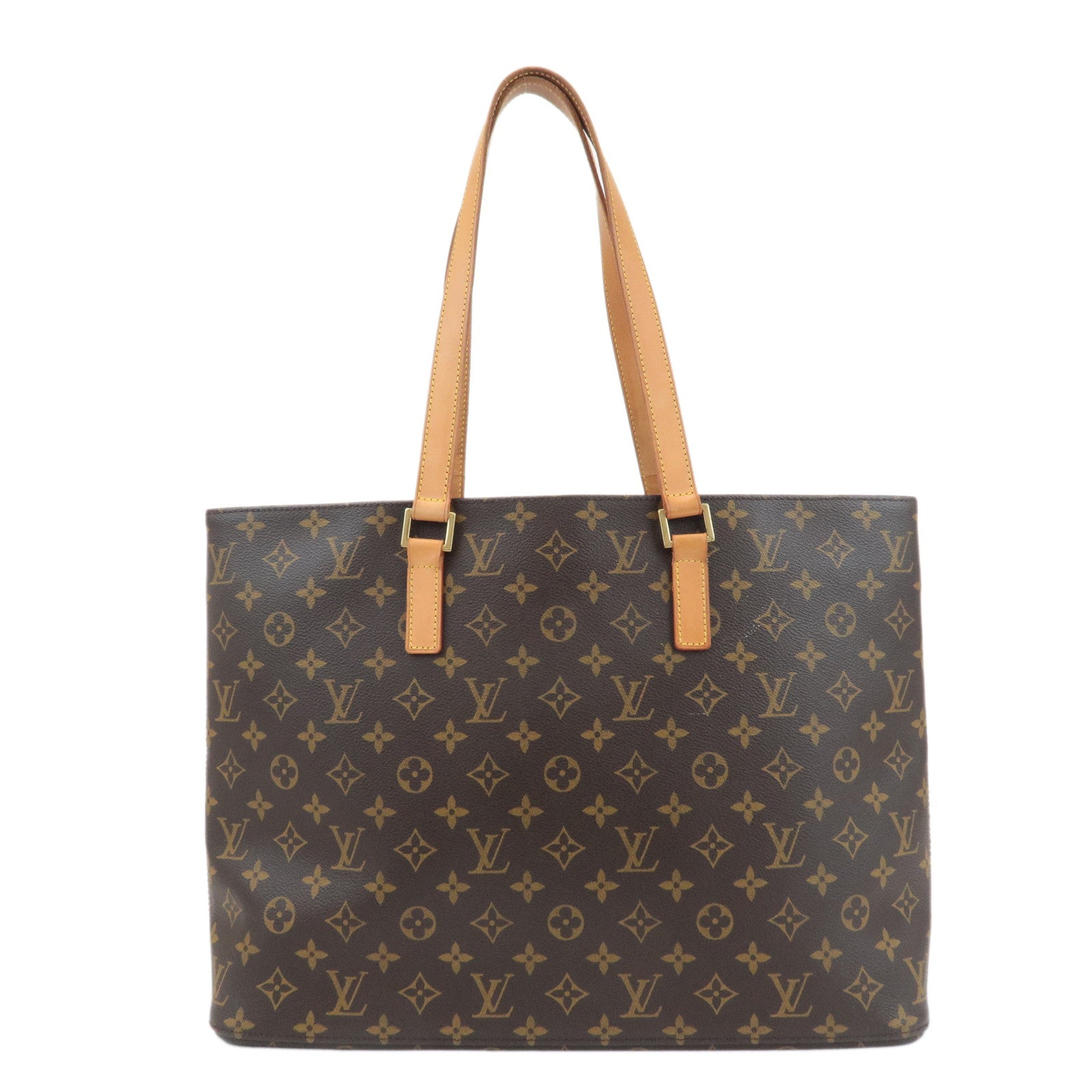 Louis-Vuitton-Monogram-Luco-Tote-Bag-Shoulder-Bag-Brown-M51155