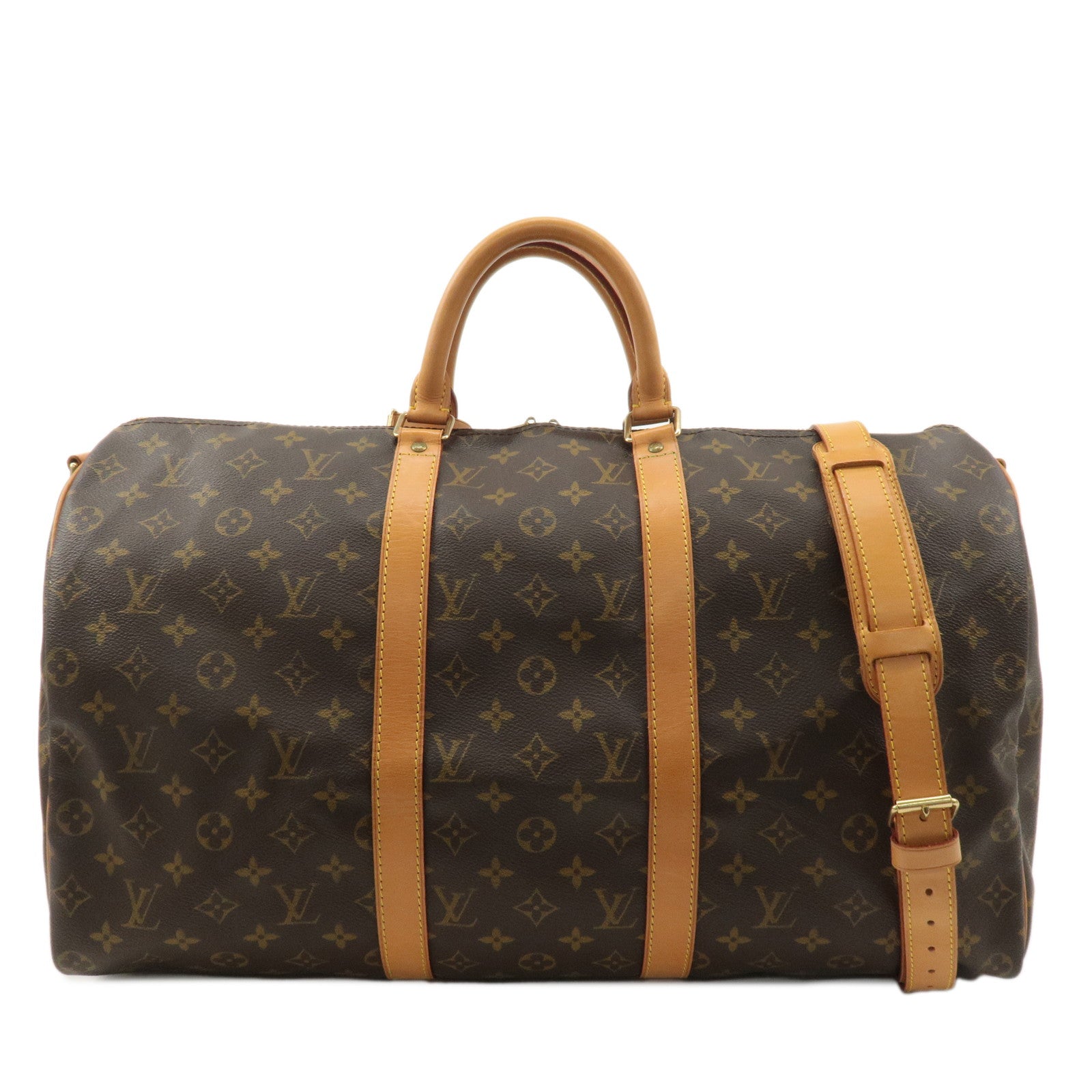 Louis Vuitton Monogram Keep All 50 Boston Bag Brown M41416