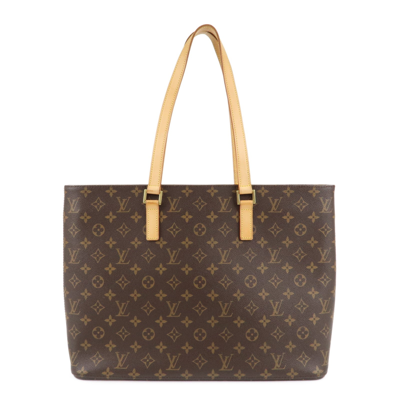 Louis-Vuitton-Monogram-Luco-Tote-Bag-Hand-Bag-Brown-M51155