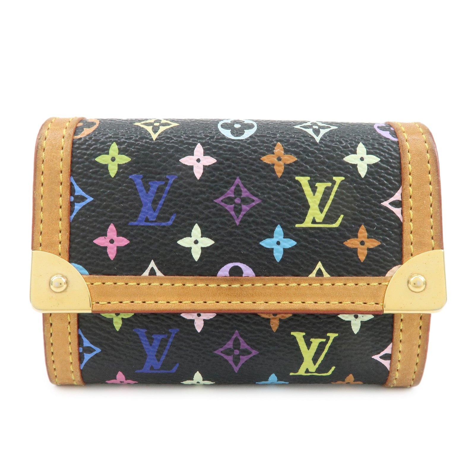 Louis-Vuitton-Multi-Color-Porte-Monnaie-Plat-Coin-Case-M92656