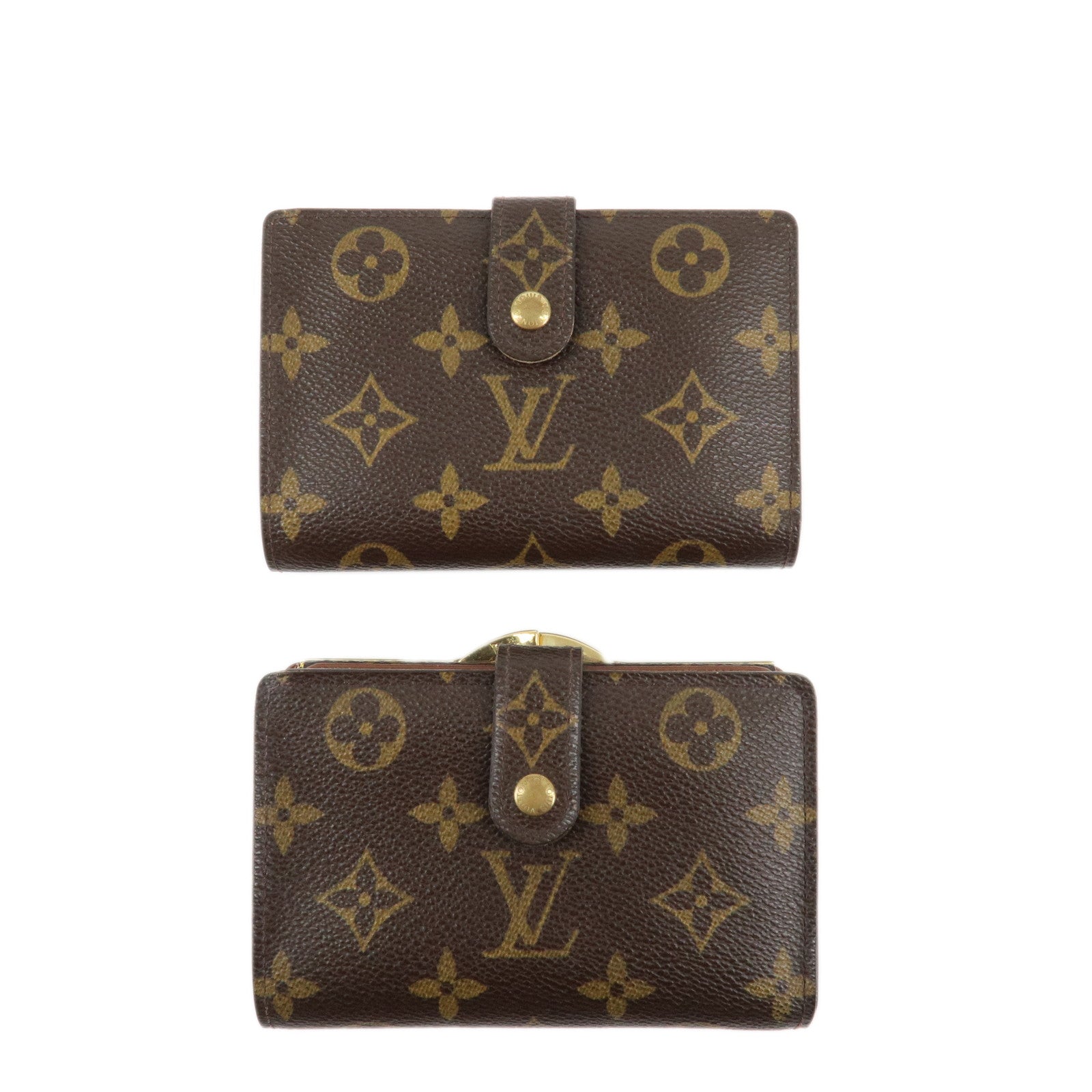 Louis-Vuitton-Monogram-Set-of-2-Porte-Monnaie-Billets-Viennois