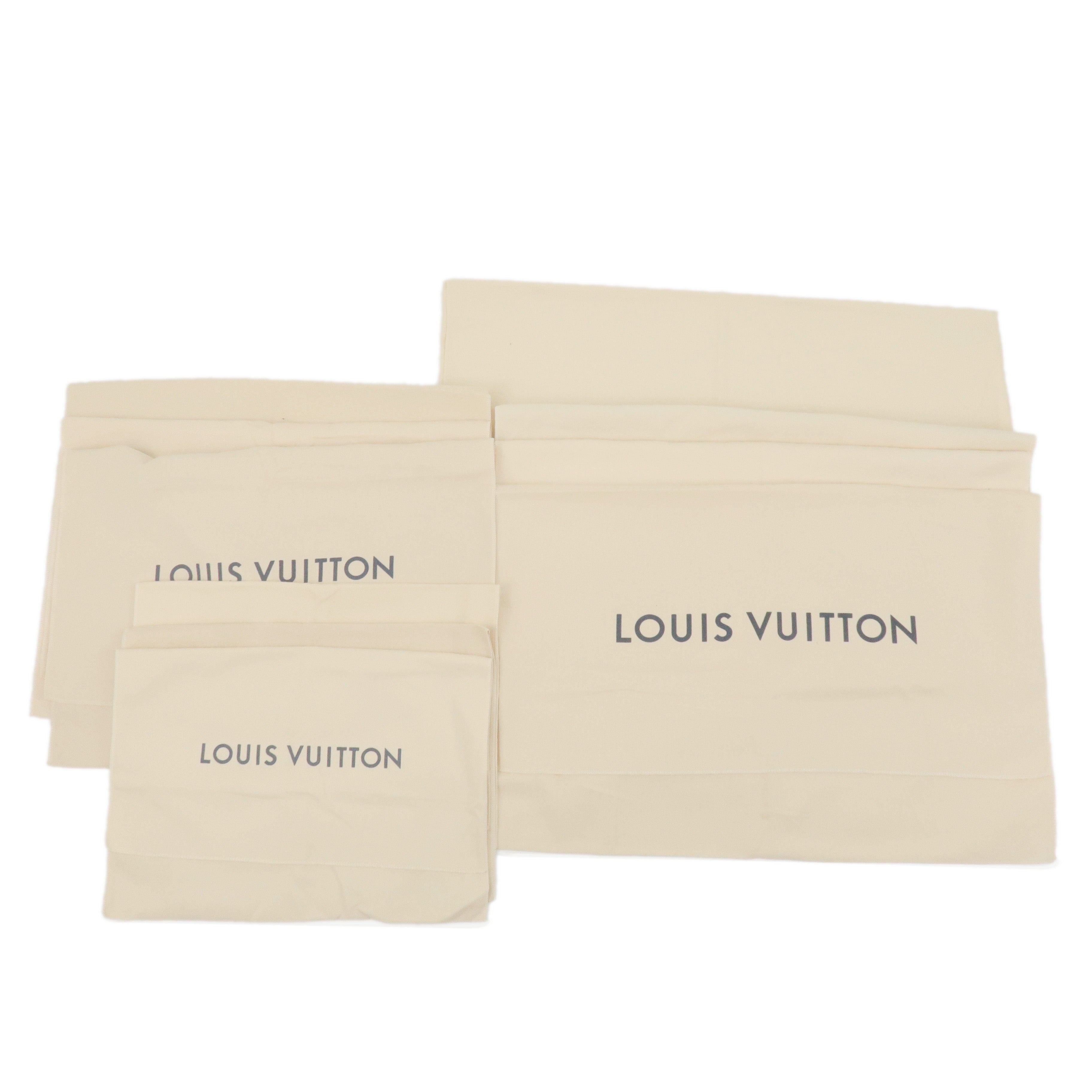 Louis Vuitton Set of 10 Storage Bag Dust Bag New Model Beige