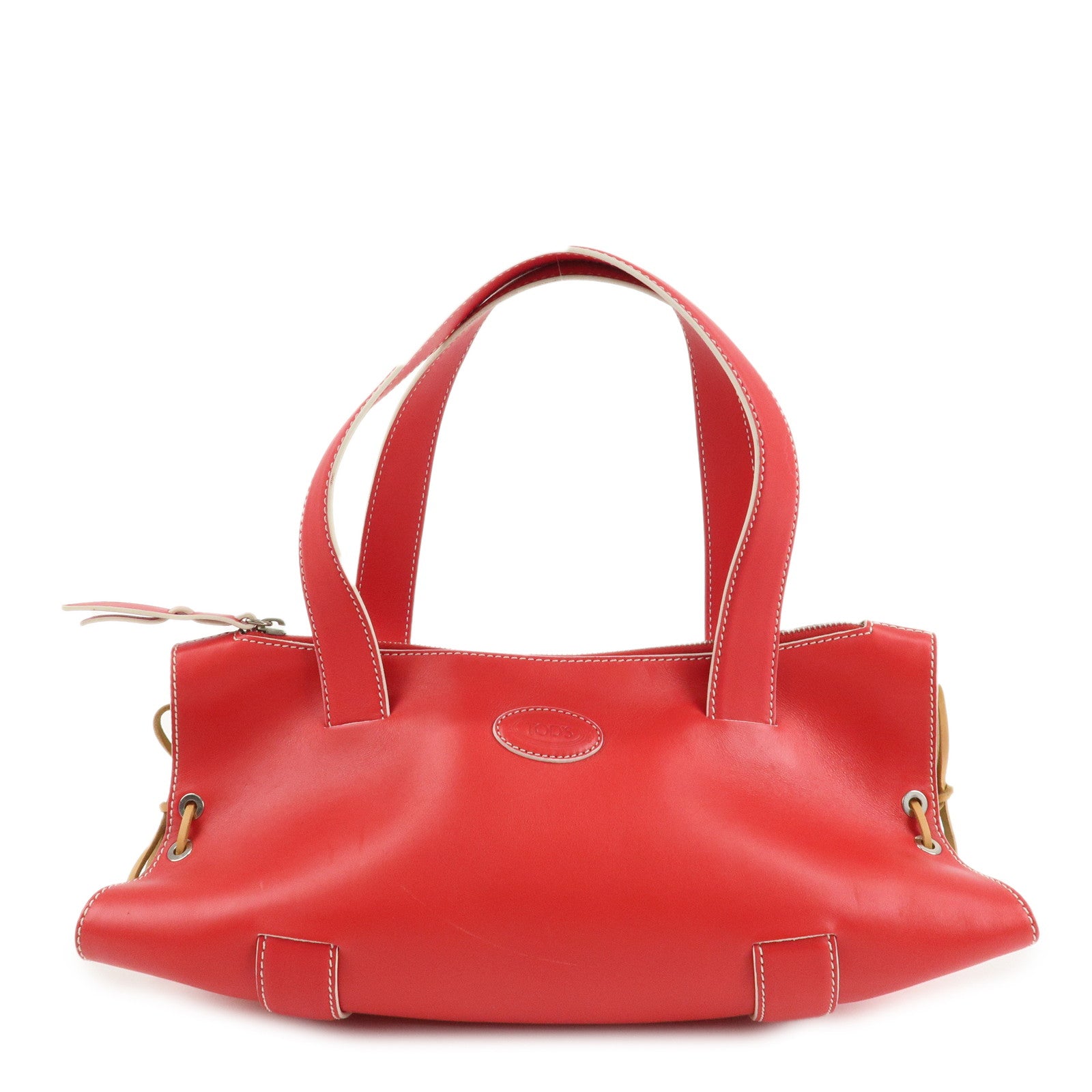 TOD
S-Leather-Hand-Bag-Shoulder-Bag-Red