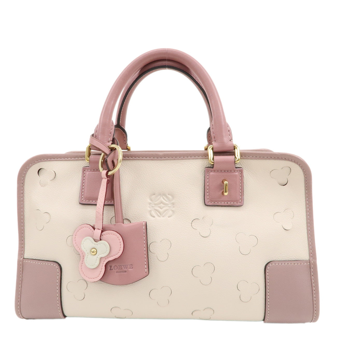 LOEWE-Leather-Bag-Amazona-28-Cherry-Blossom-White-Pink-Beige