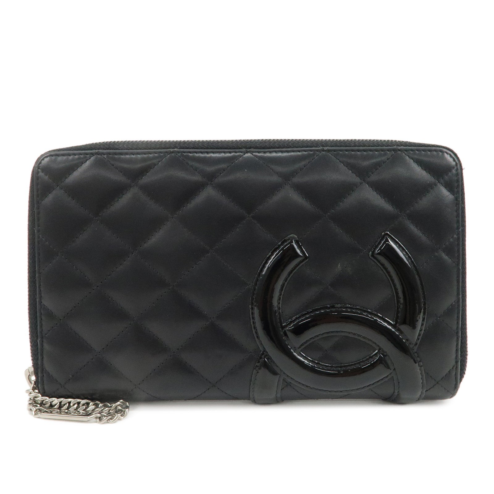 CHANEL-Canbon-Line-Lamb-SKin-Organizer-Wallet-Black