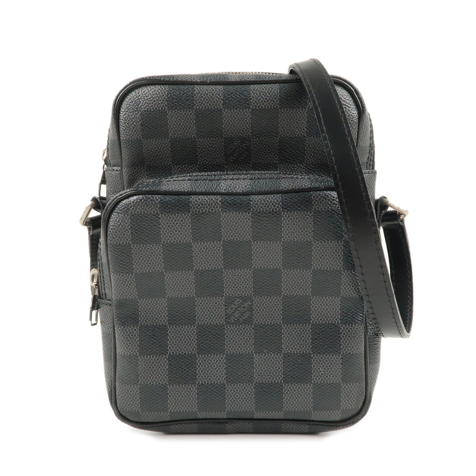 Louis Vuitton Damier Graphite Rem Shoulder Bag Black N41446