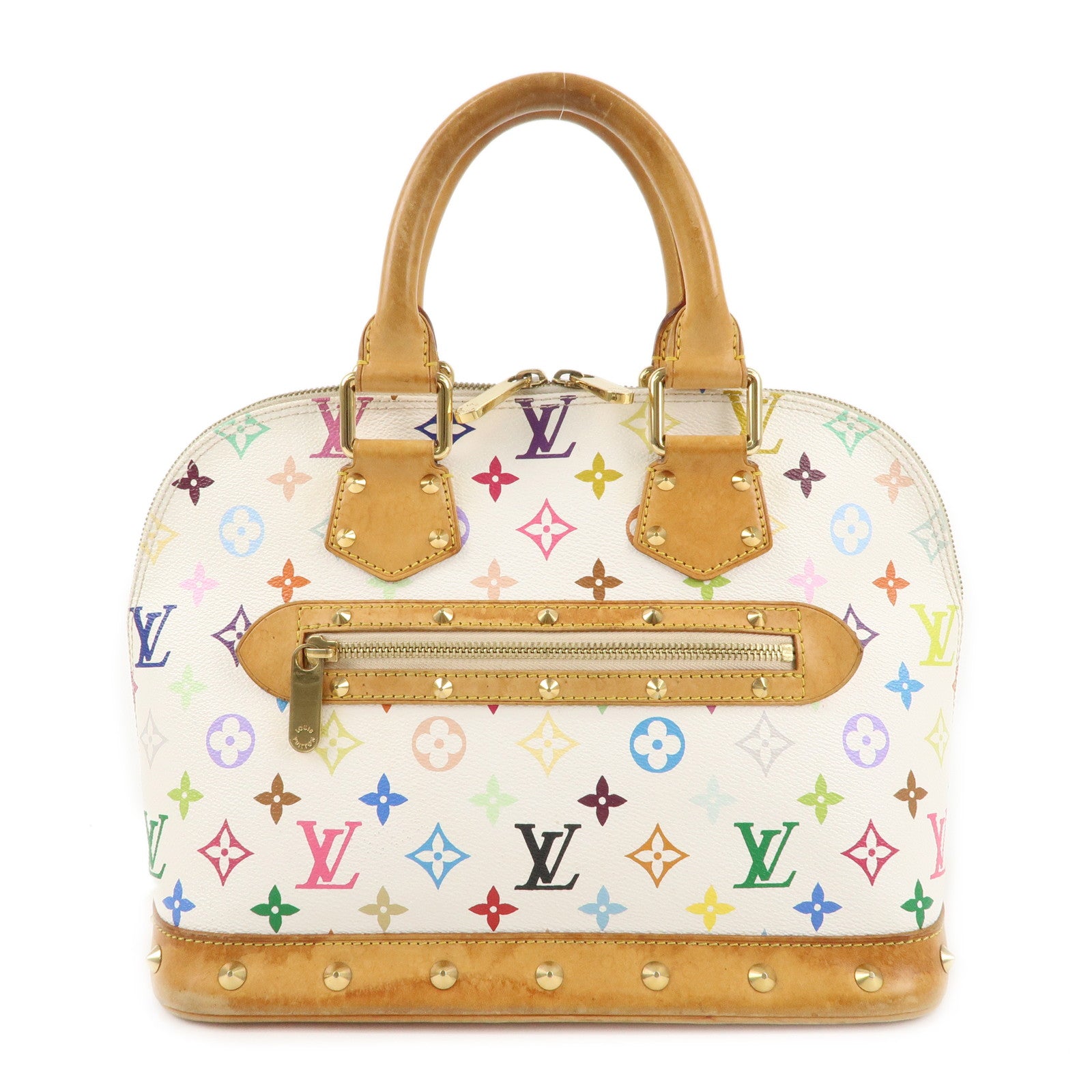 Louis Vuitton Monogram Multi Color Alma PM Hand Bag Blanc M92647