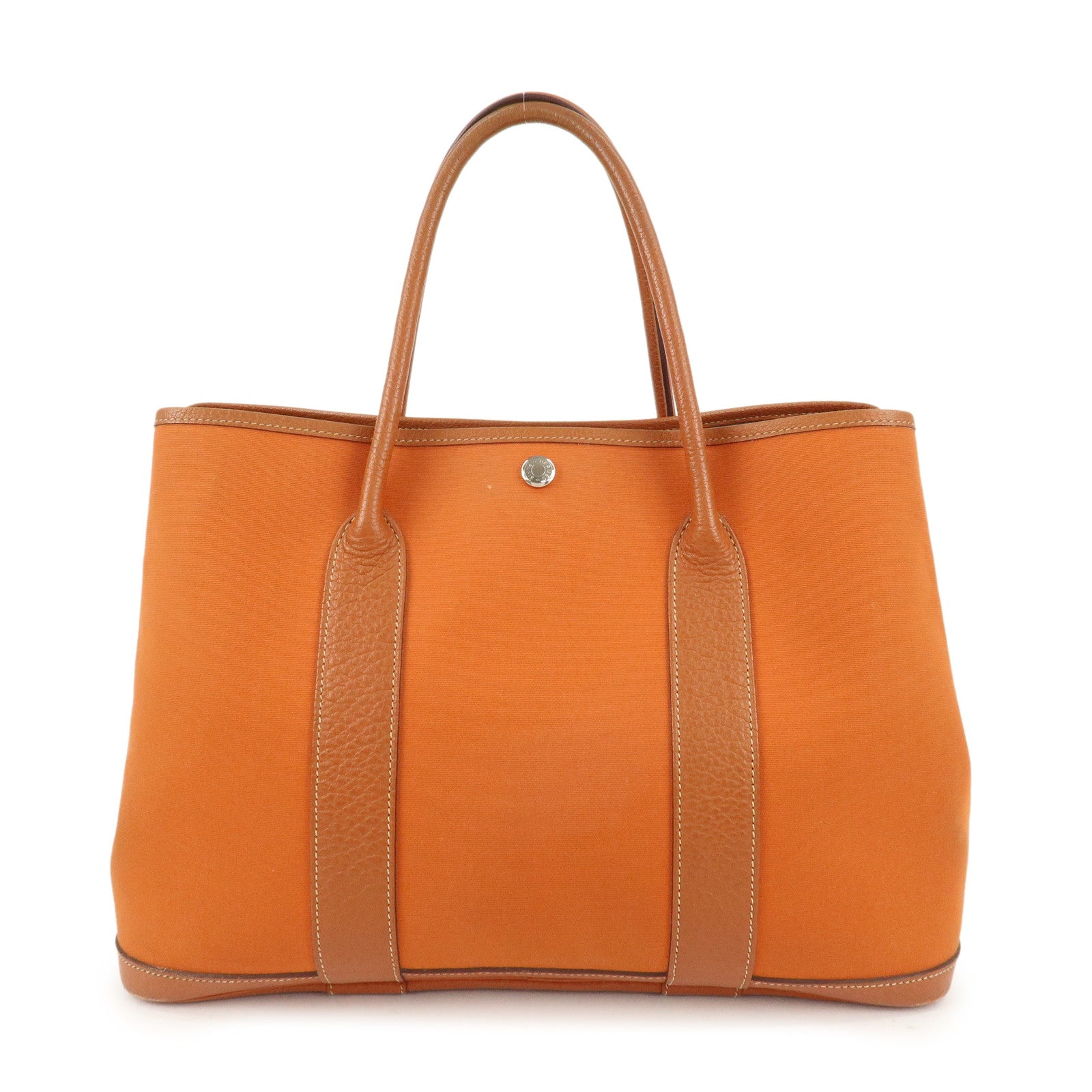 HERMES-ToileOfficier-Leather-Garden-Party-PM-J-Stamped-Tote-Bag