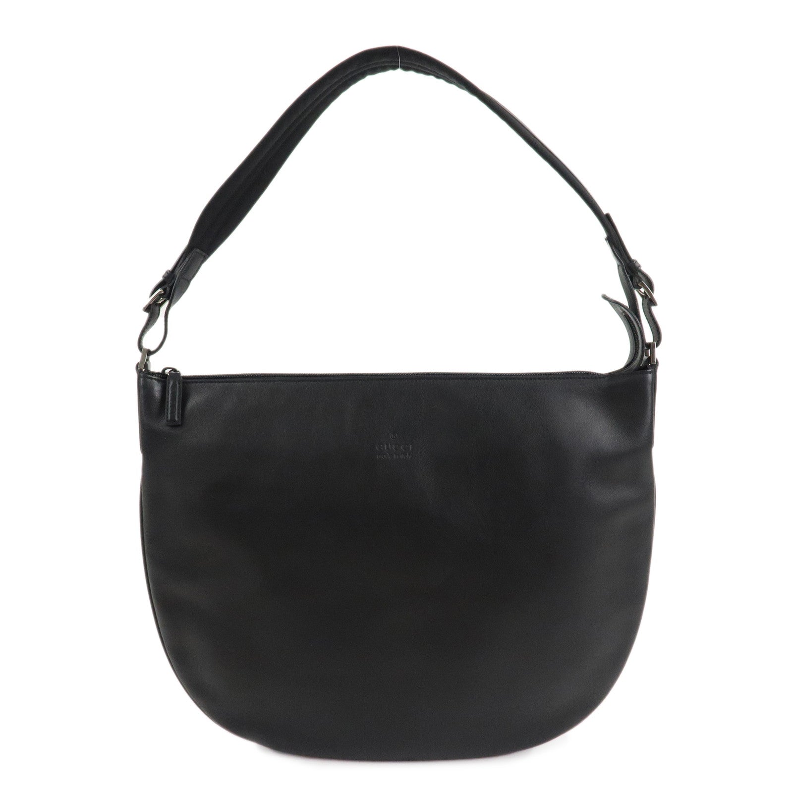 GUCCI-Leather-Round-Shoulder-Bag-Hand-Bag-Black-001.1206