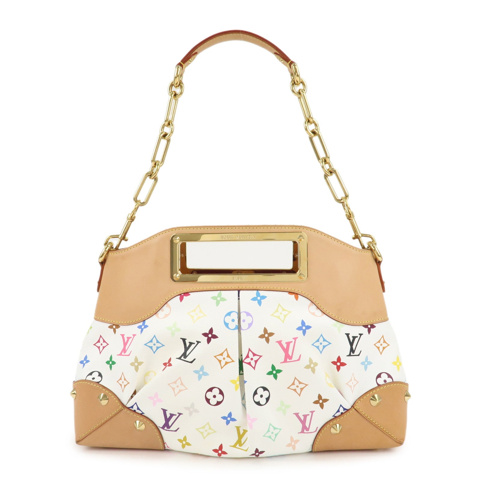 Louis-Vuitton-Monogram-Multicolor-Judy-MM-Hand-Bag-Blanc-M40255