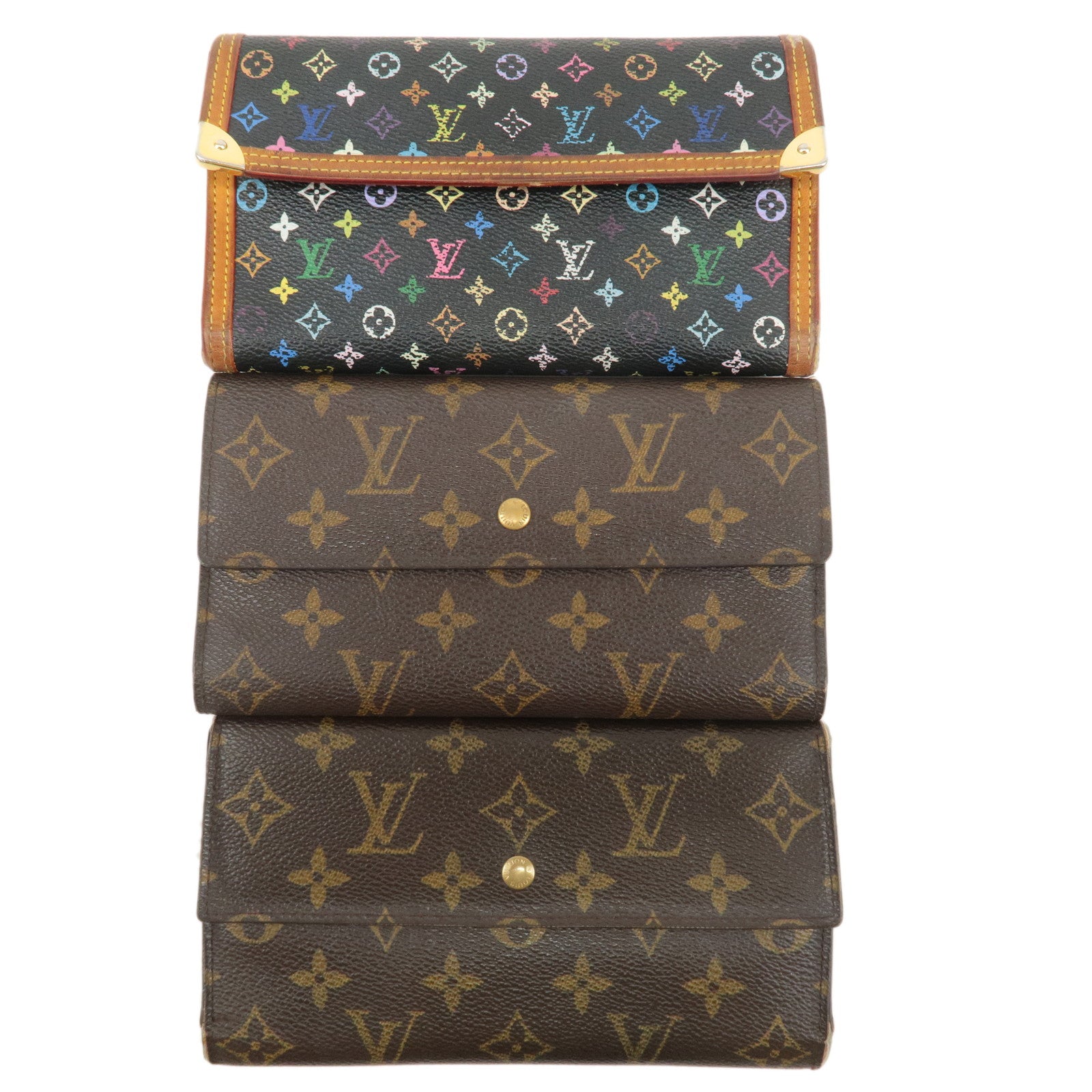 Louis Vuitton Monogram Set of 3 Wallet M92658 M61215 M61215