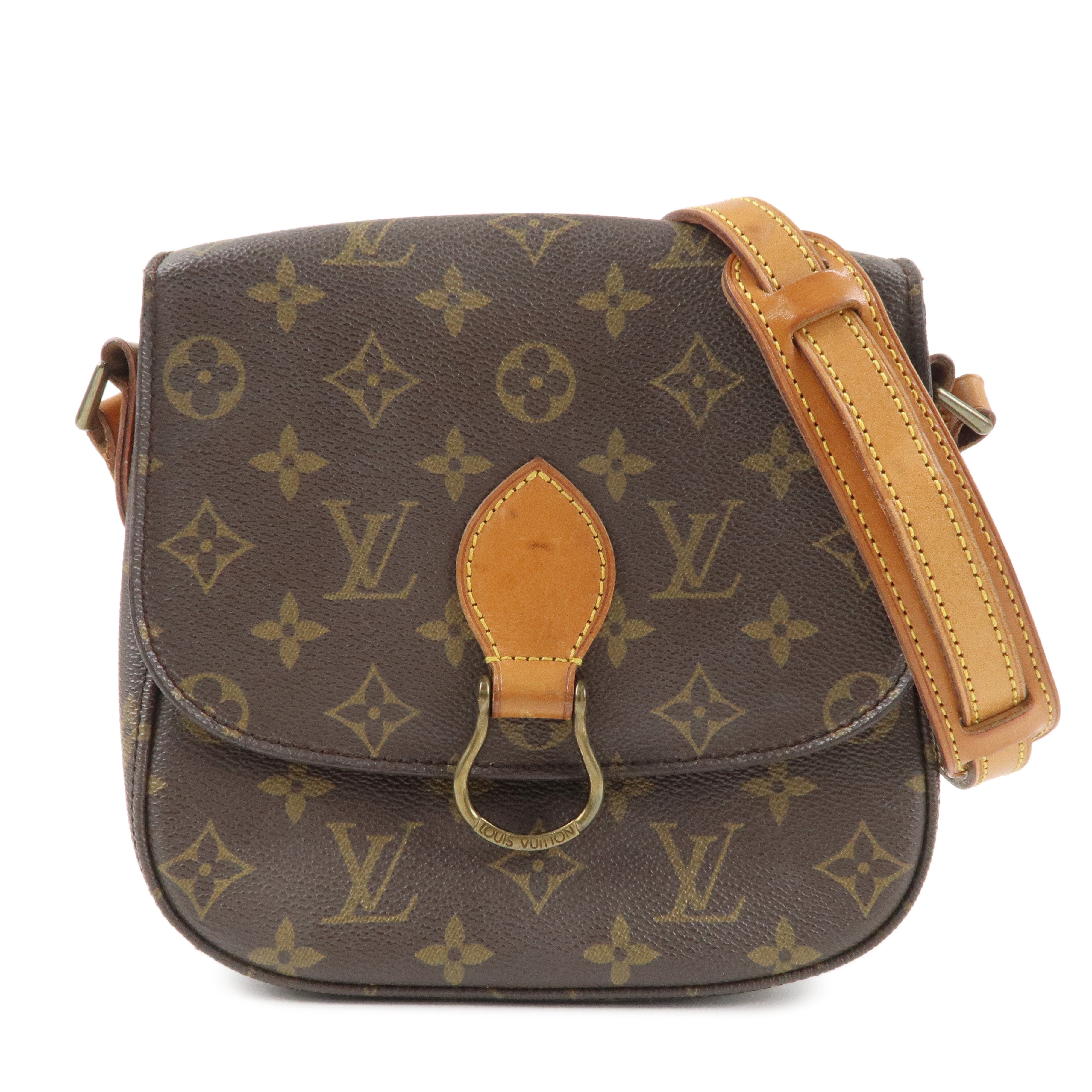 Louis Vuitton Monogram Saint Cloud MM Shoulder Bag Brown M51243