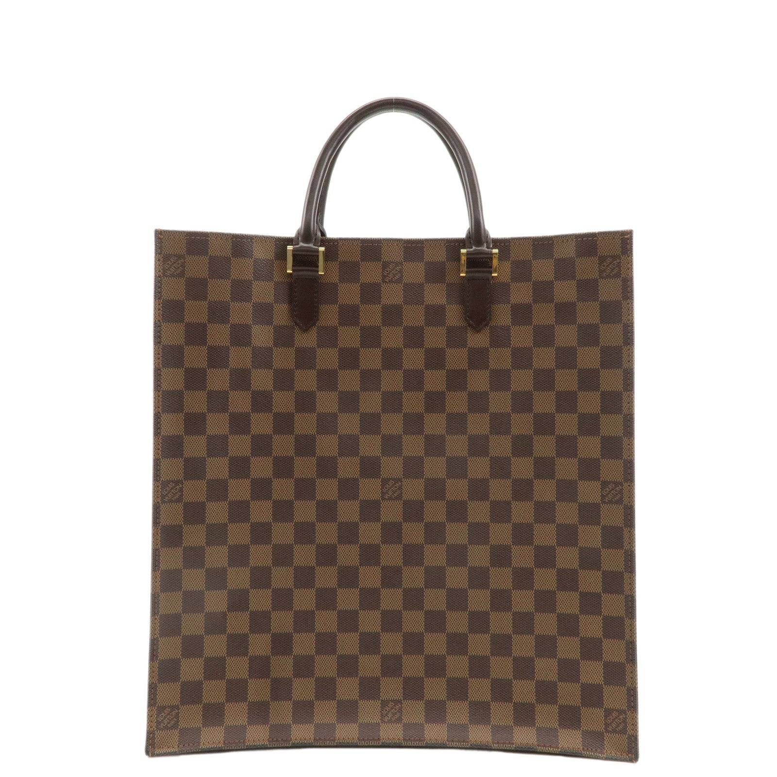 Louis-Vuitton-Damier-Ebene-Sac-Pla-Tote-Bag-Hand-Bag-N51140