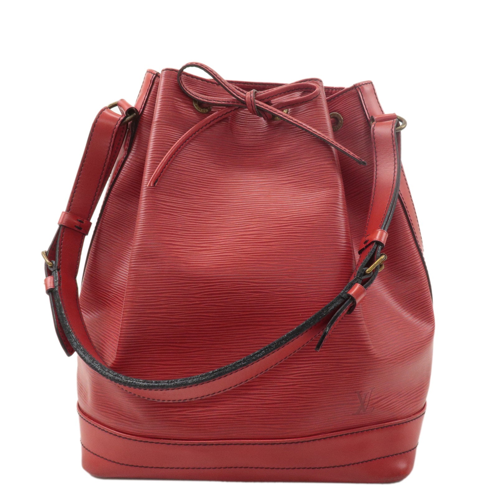 Louis Vuitton Epi Noe Shoulder Hand Bag Castilian Red M44007