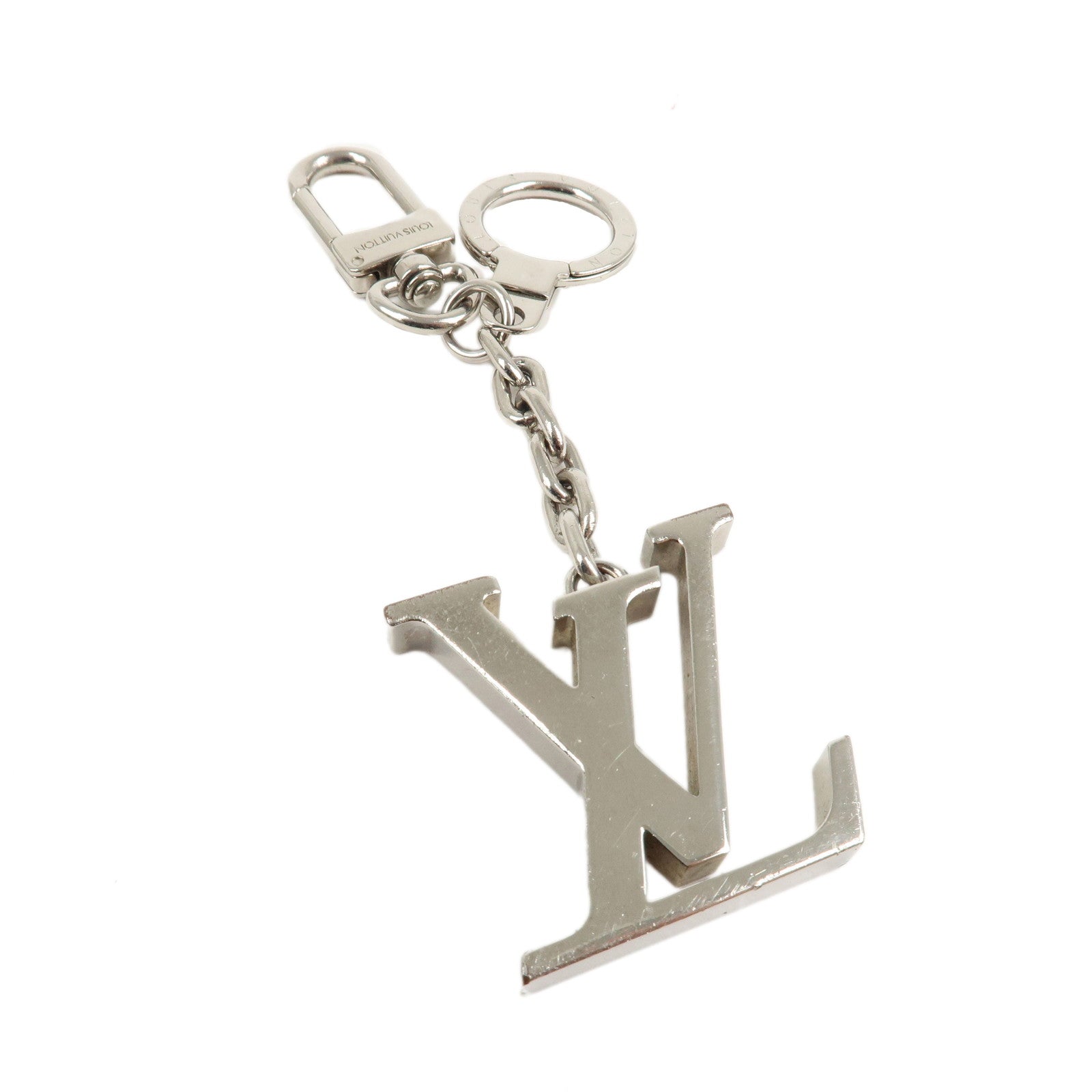 Louis-Vuitton-Porte-Cles-Initial-LV-Bag-Charm-Silver-M65071