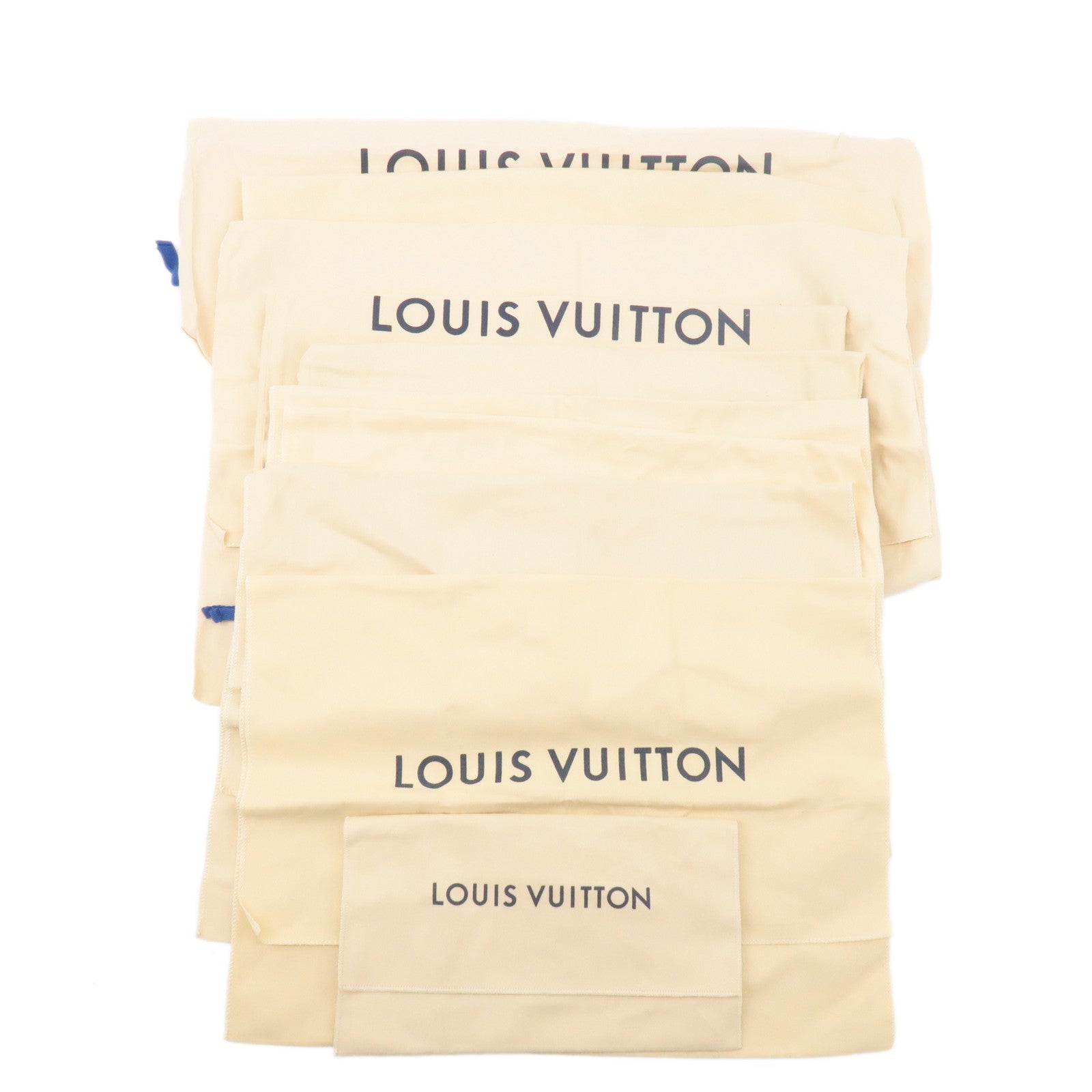 Louis Vuitton Set of 10 Dust Bag Storage Bag New Style Beige