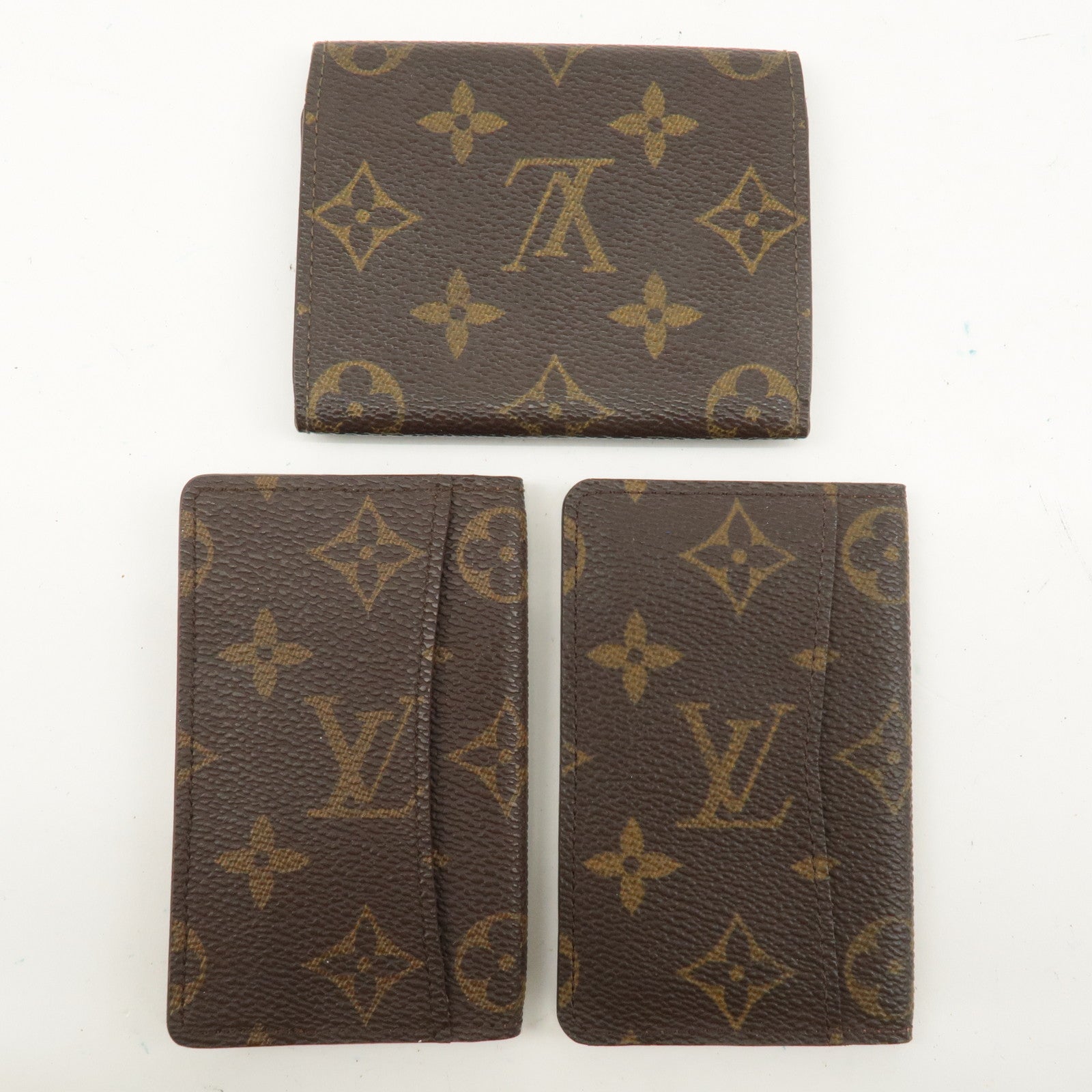 Louis Vuitton Set of 3 Monogram Card Case M62920 M56362 M60502