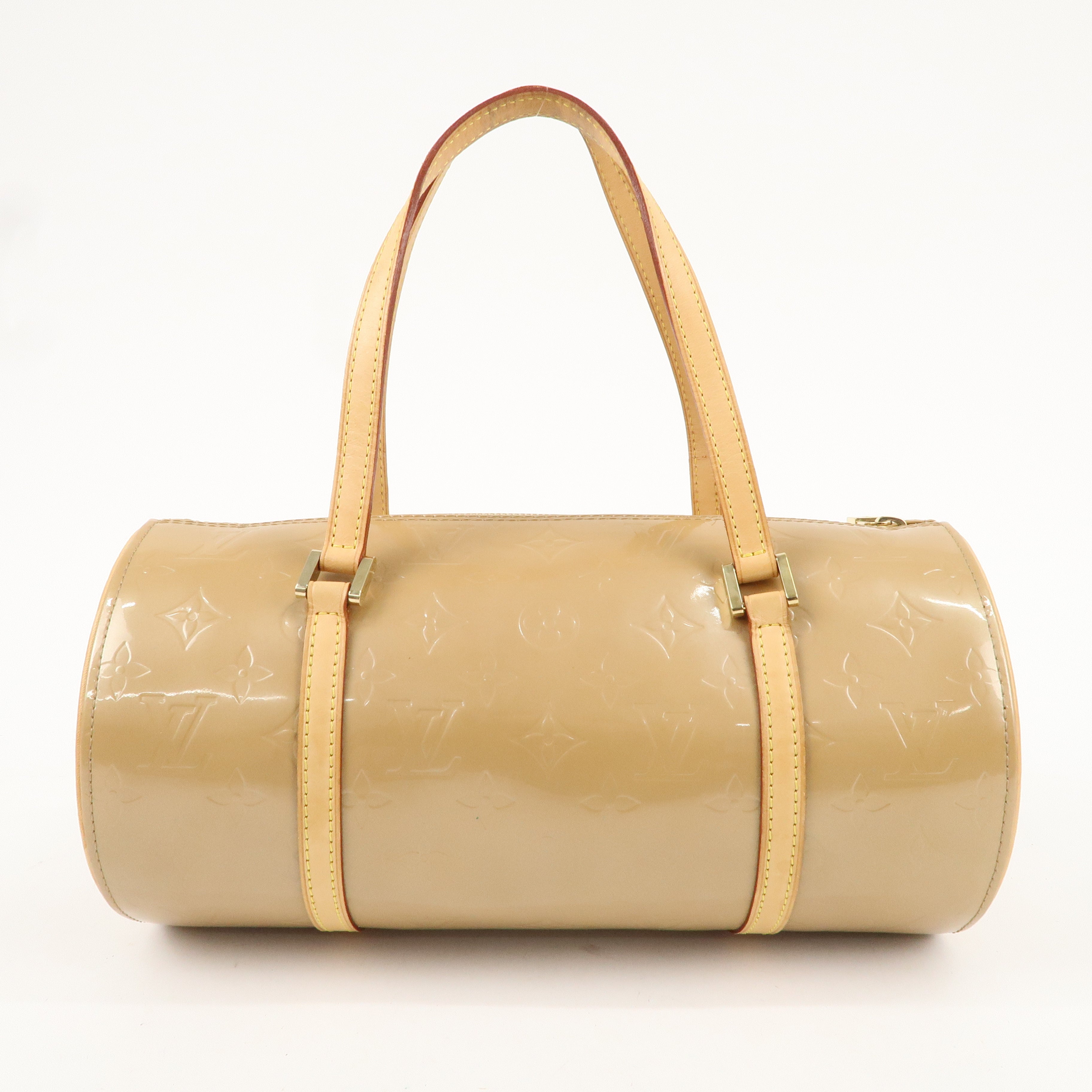 Louis Vuitton Monogram Vernis Bedford Hand Bag Beige M91329