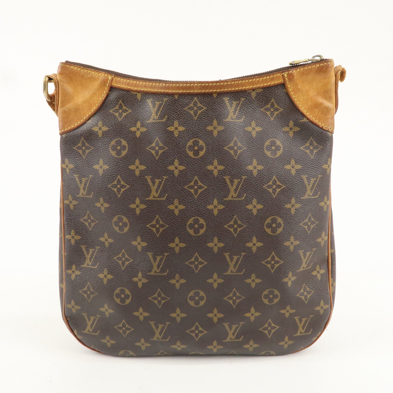 Louis Vuitton Monogram Odeon MM Shoulder Bag Brown M56389