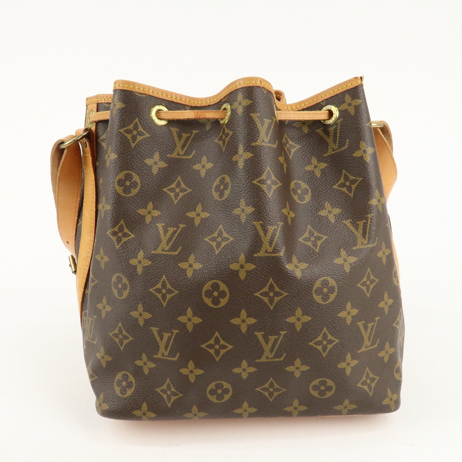 Louis Vuitton Monogram Petit Noe Shoulder Bag Brown M42226 Used