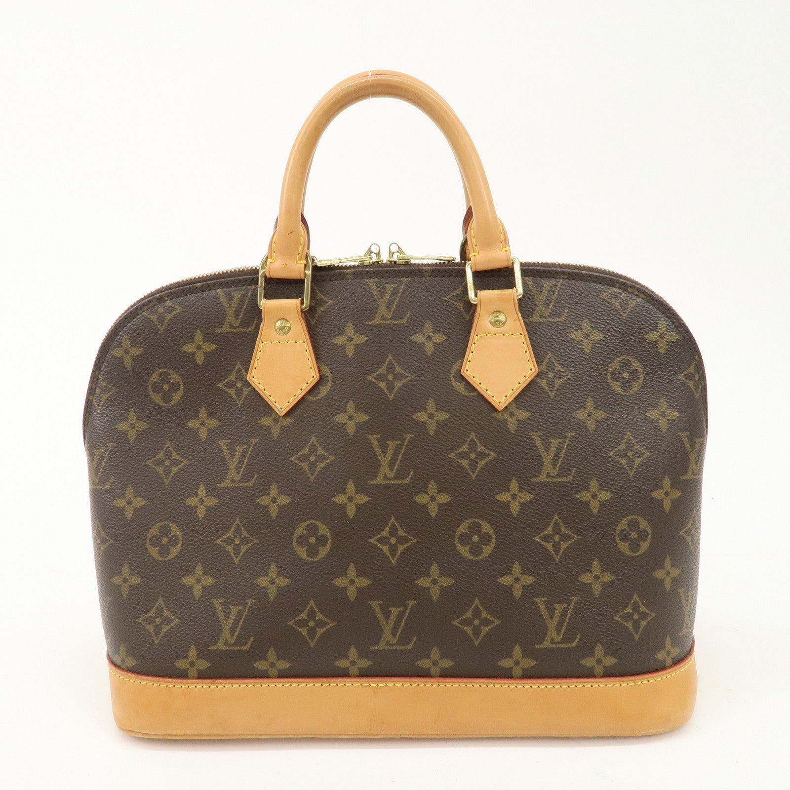 Louis Vuitton Monogram Alma Hand Bag Brown M51130