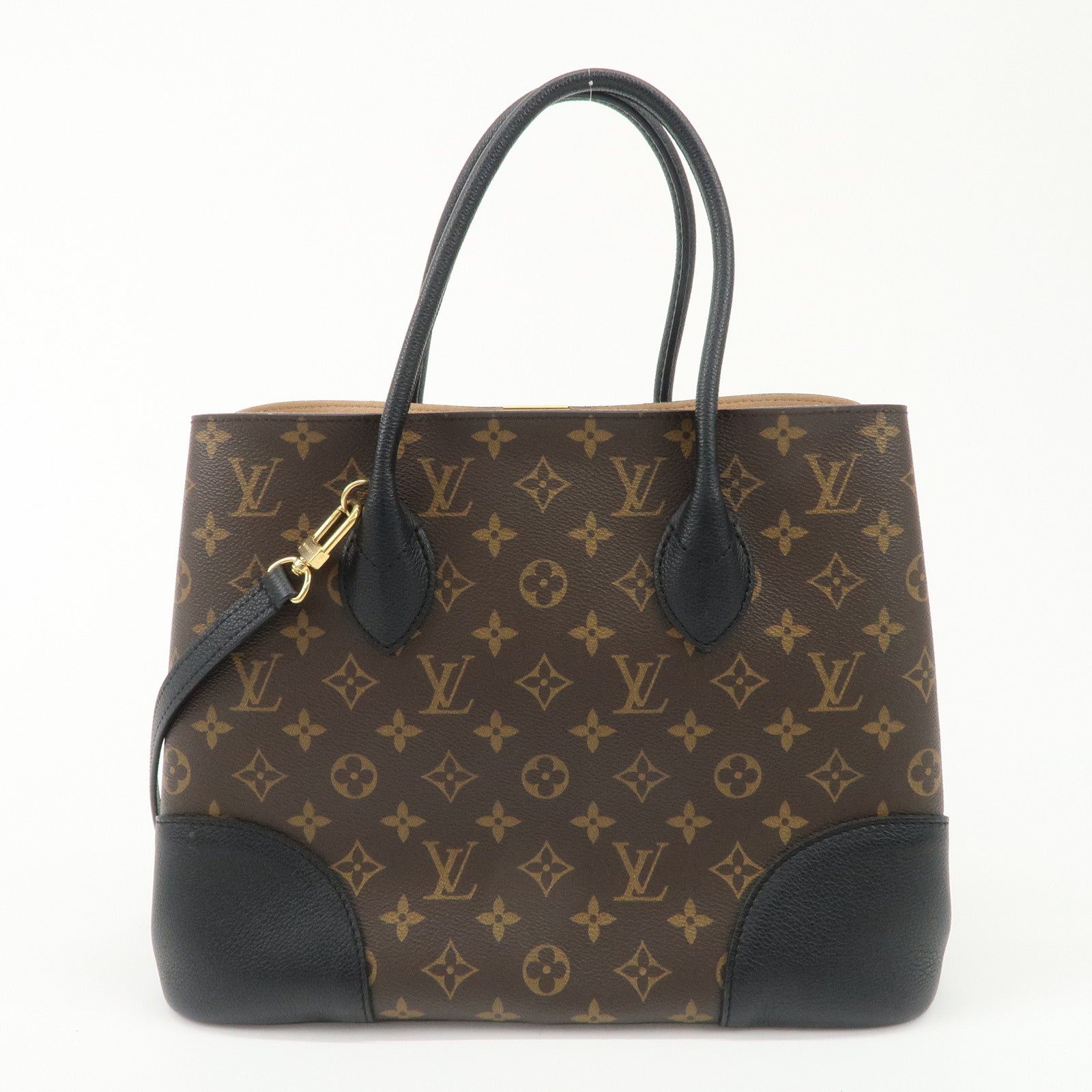 Louis Vuitton Monogram Flandrin 2Way Hand Bag Black Noir M41595 Used