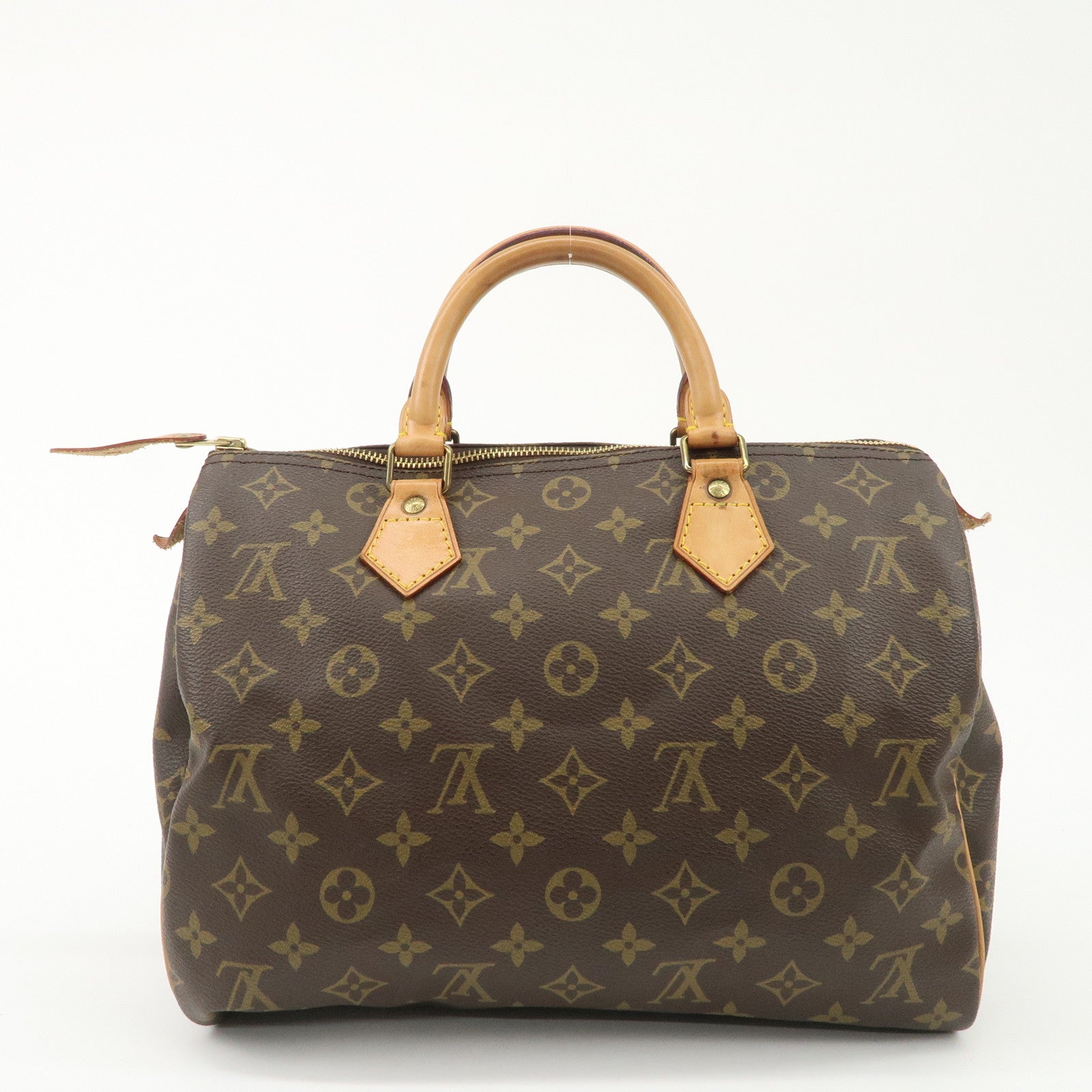 Louis Vuitton Monogram Speedy 30 Hand Bag Boston Bag M41526 Used