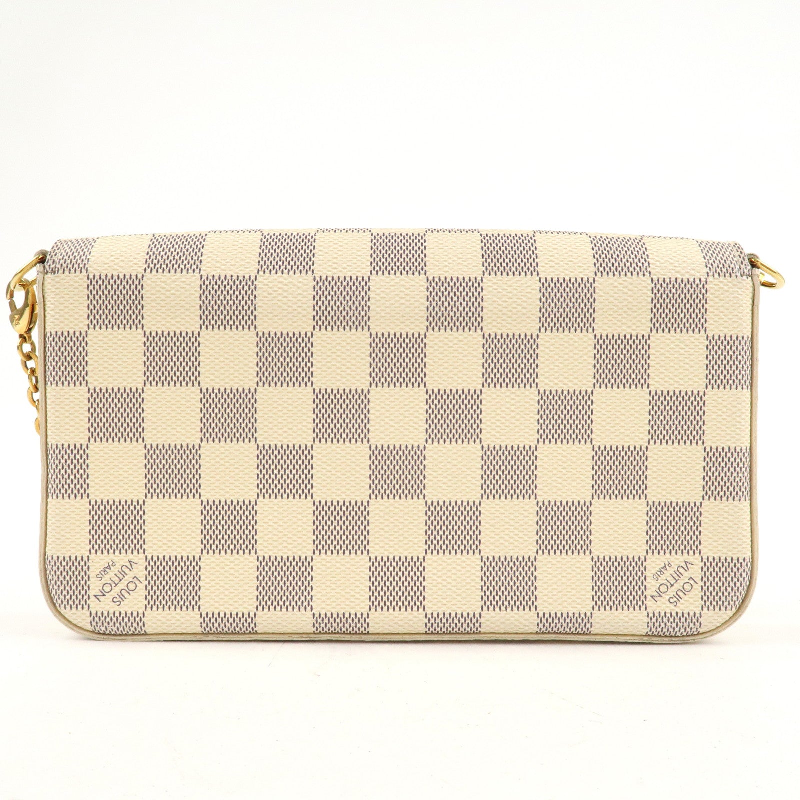 Louis Vuitton Damier Azur Pochette Félicie Shoulder Bag N63106 Used