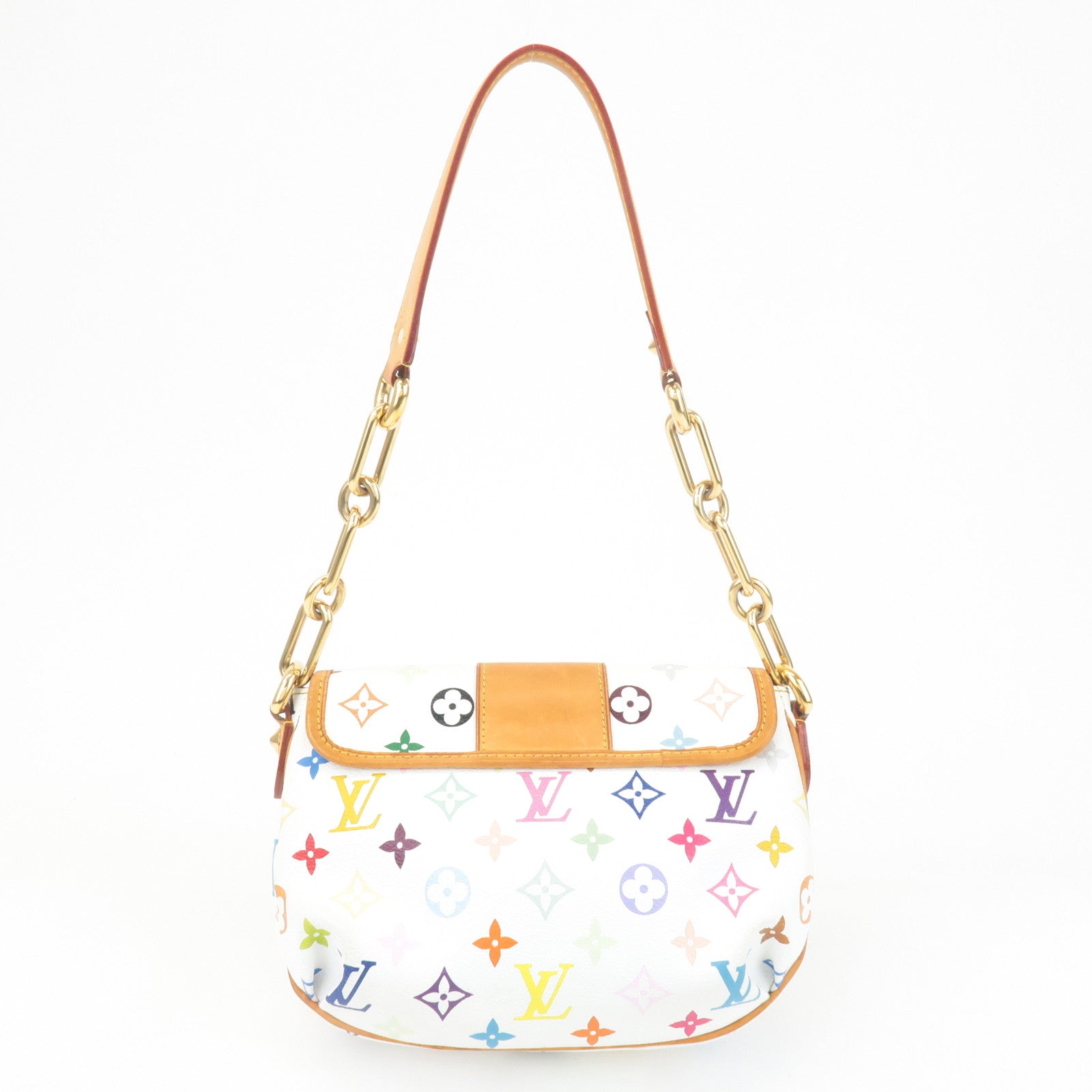 Louis Vuitton Monogram Multicolor Patti Shoulder Bag Blanc M40305