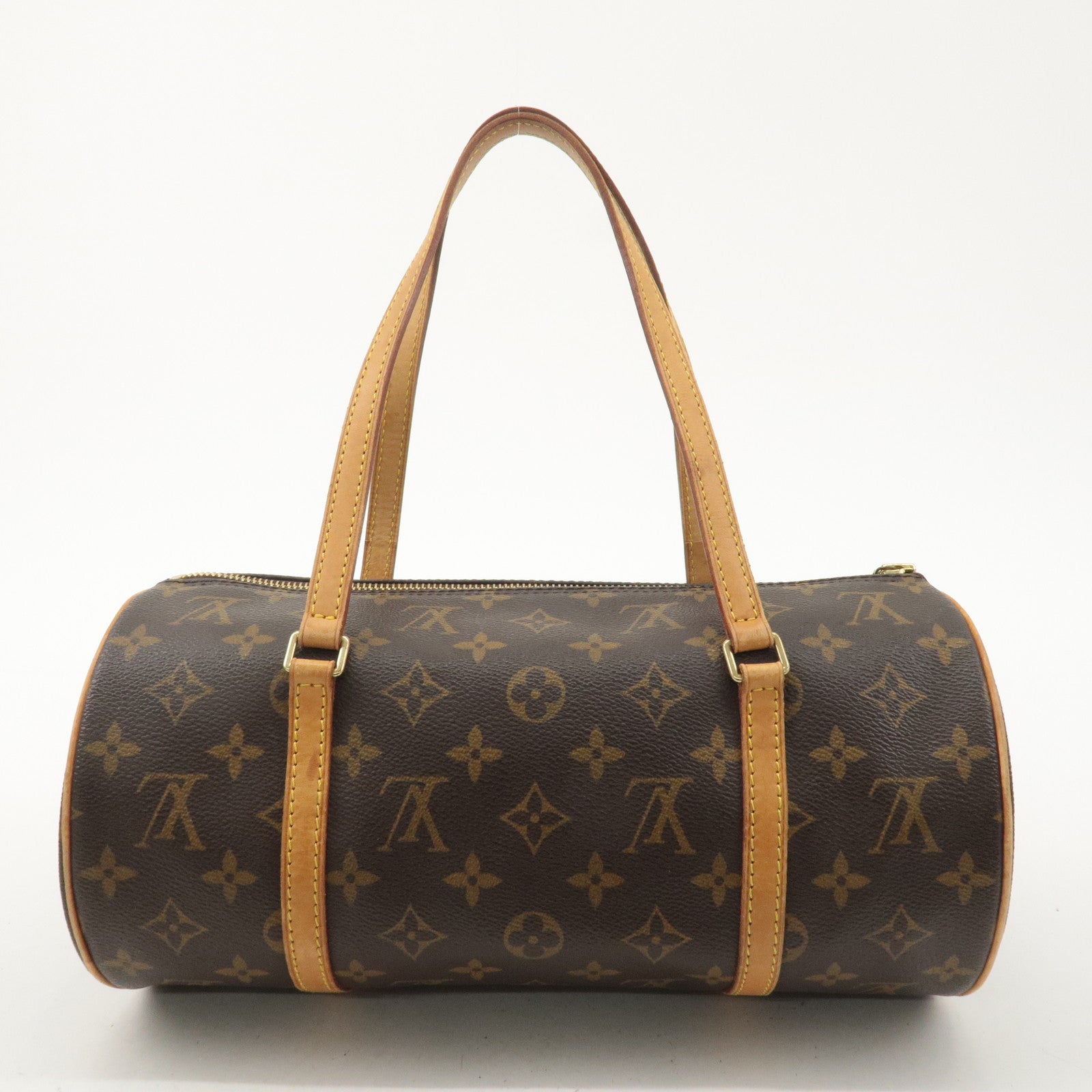 Louis Vuitton Monogram Papillon 30 Hand Bag Brown M51385