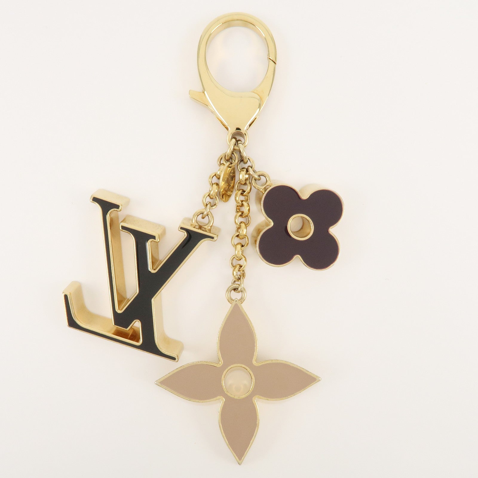 Louis Vuitton Fleur de Monogram Key Chain Bag Charm M67119 Used