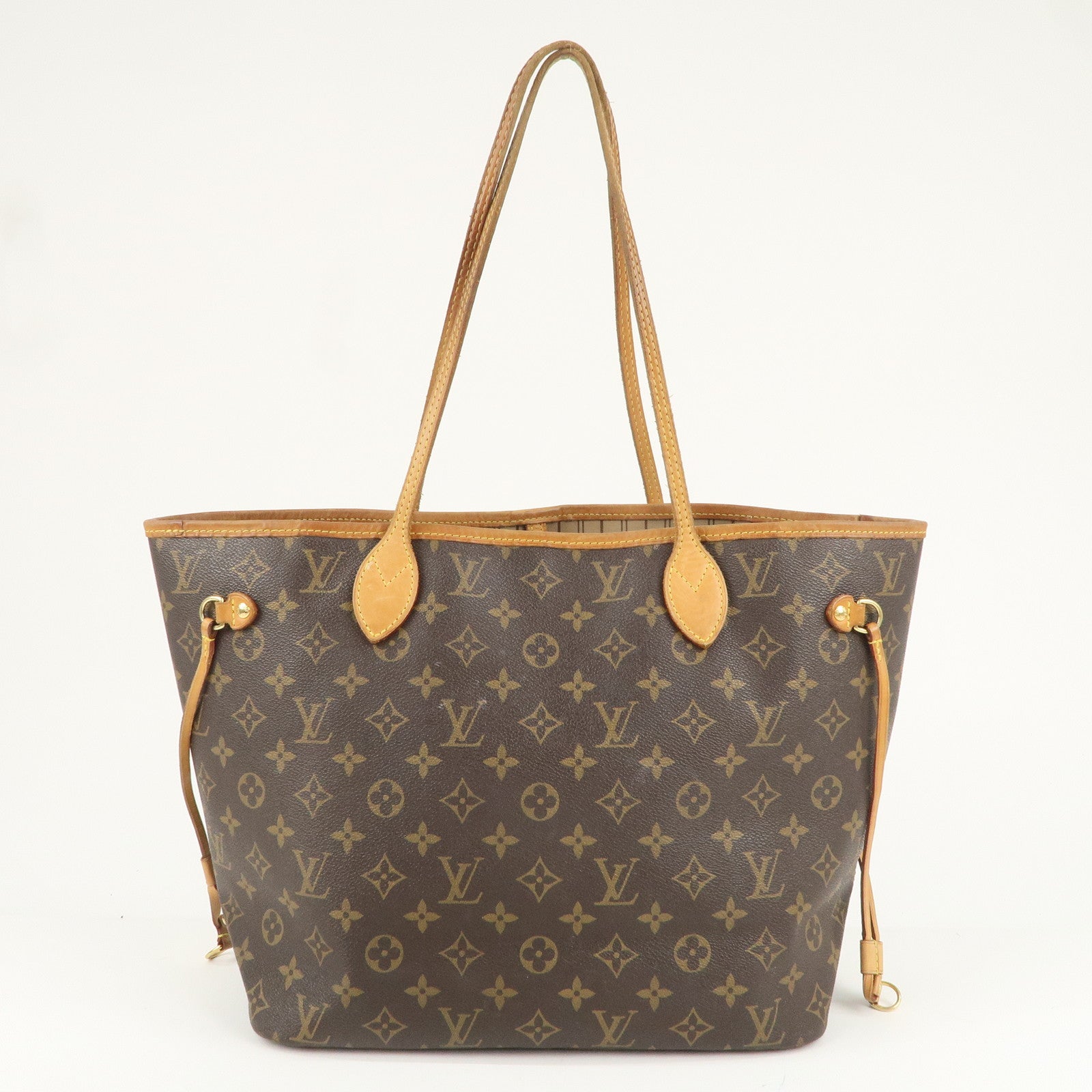 Louis Vuitton Monogram Neverfull MM Tote Bag Brown M40156